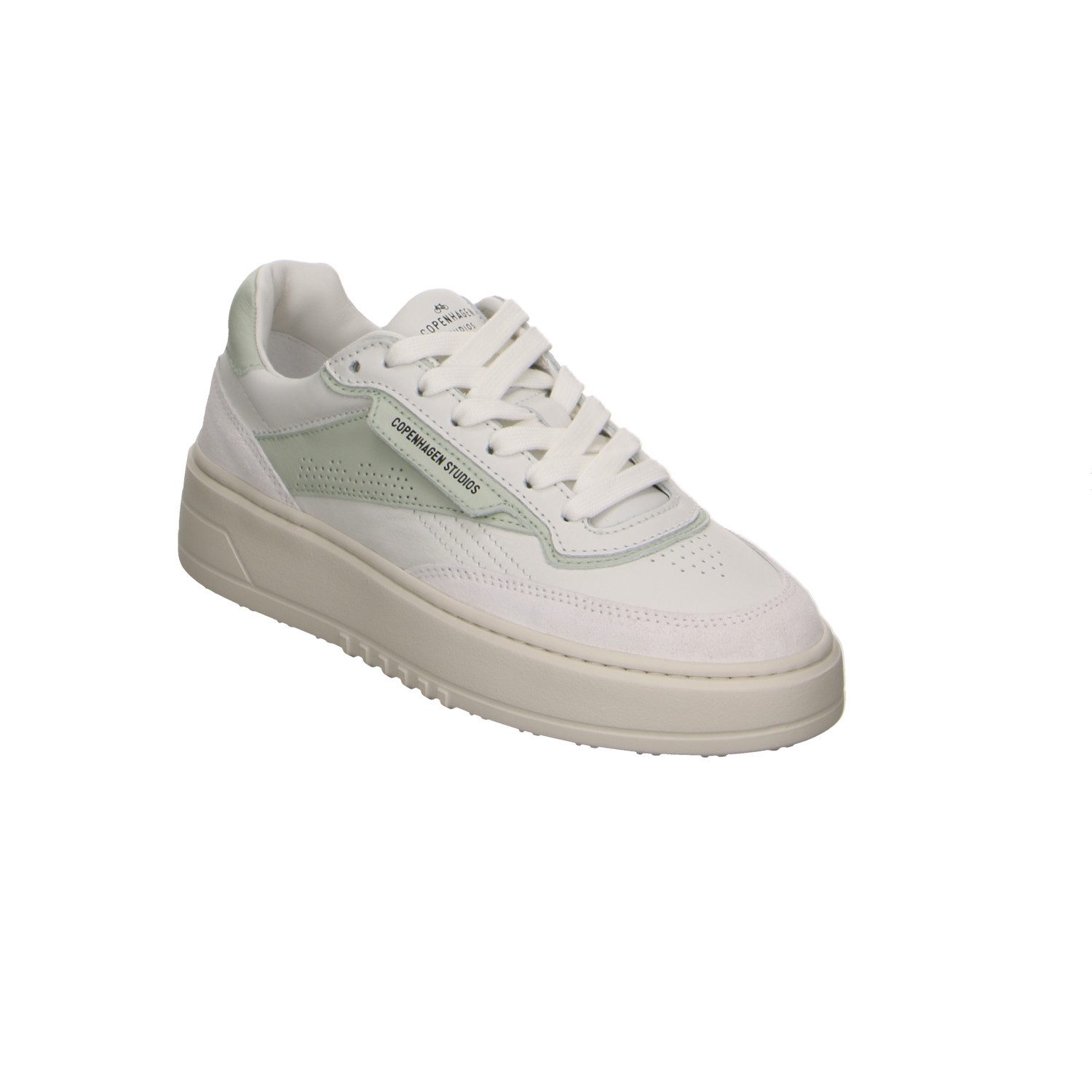 Copenhagen Studios Copenhagen Cph89-white Sage Leder Schnürschuhe weiss Schnürschuh