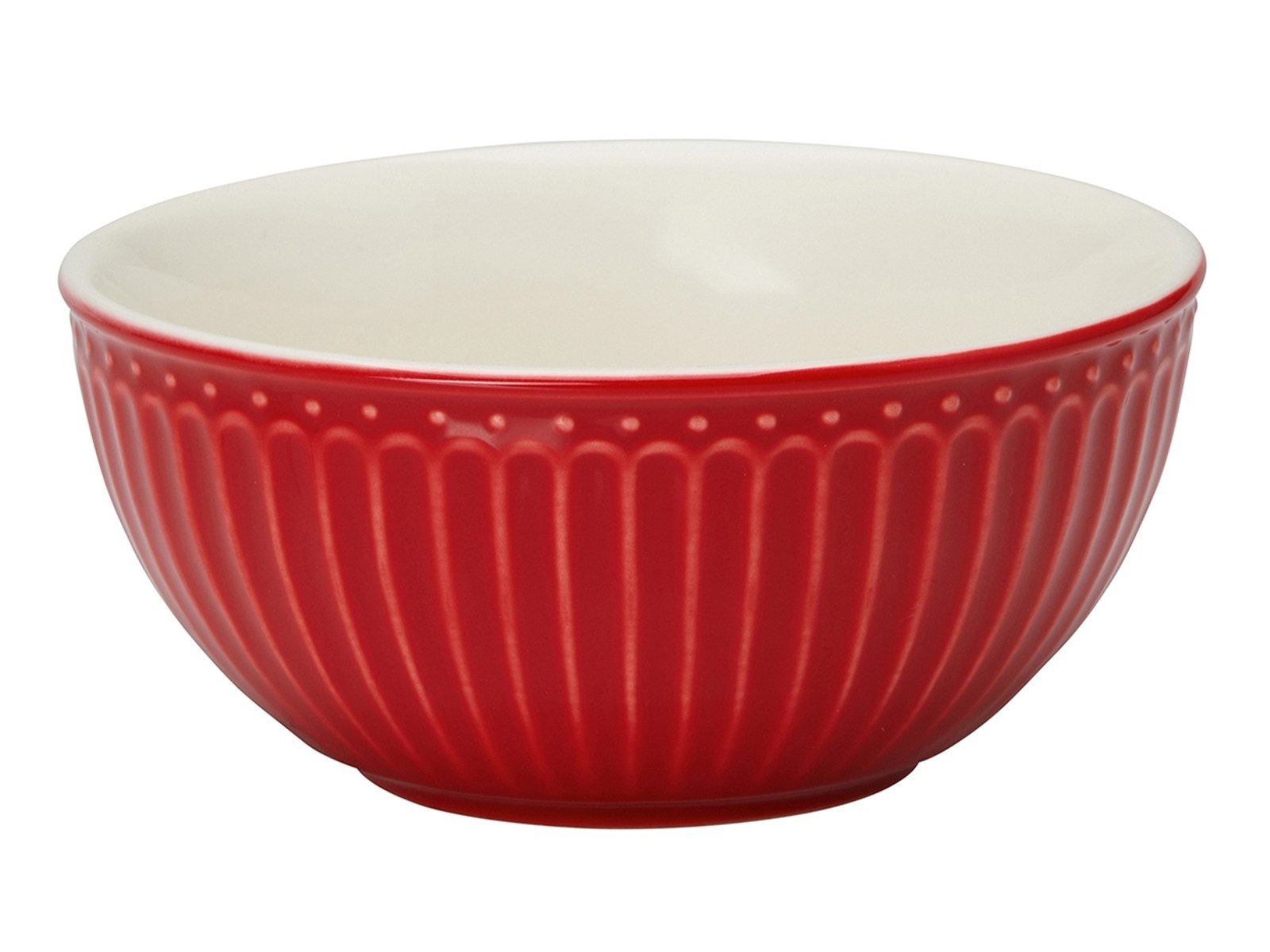Greengate Müslischale Alice Müslischale red 14 cm, Steinzeug, (Schüsseln & Чаши)