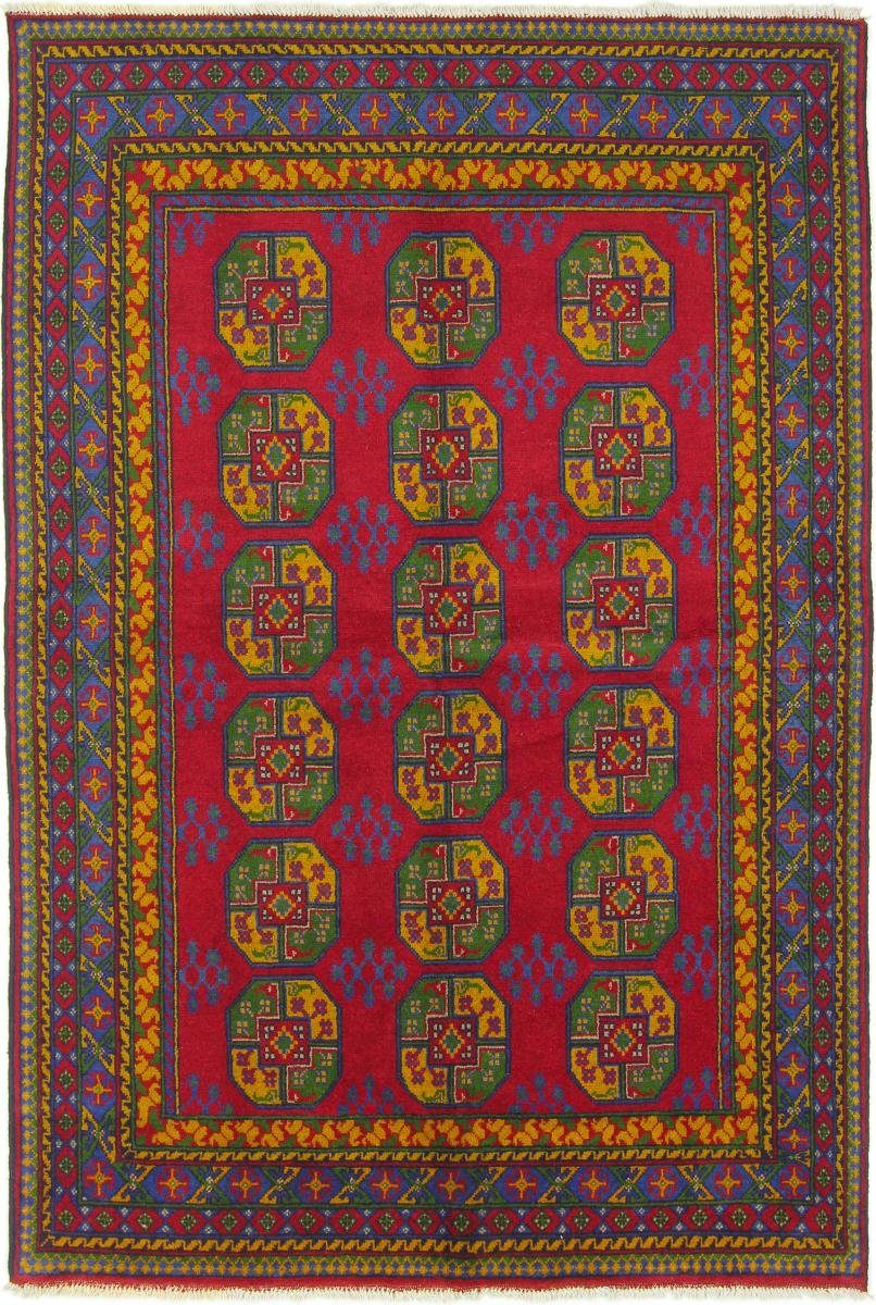 Orientteppich Afghan Akhche 164x240 Handgeknüpfter Orientteppich, Nain Trading, rechteckig, Höhe: 6 mm | Kurzflor-Teppiche