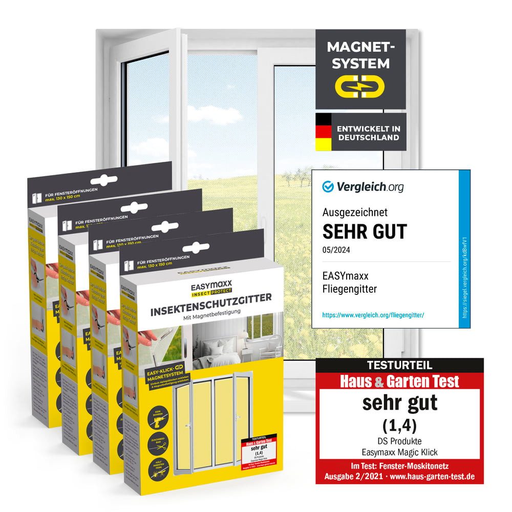 EASYmaxx Insektenschutz-Fensterrahmen Fliegengitter für Fenster, mit günstig online kaufen