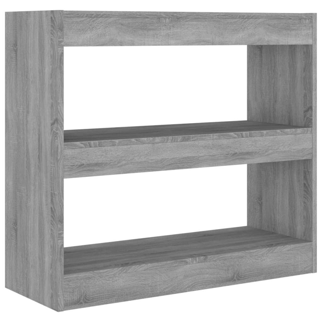vidaXL Bücherregal Bücherregal/Raumteiler Grau Sonoma 80x30x72 günstig online kaufen