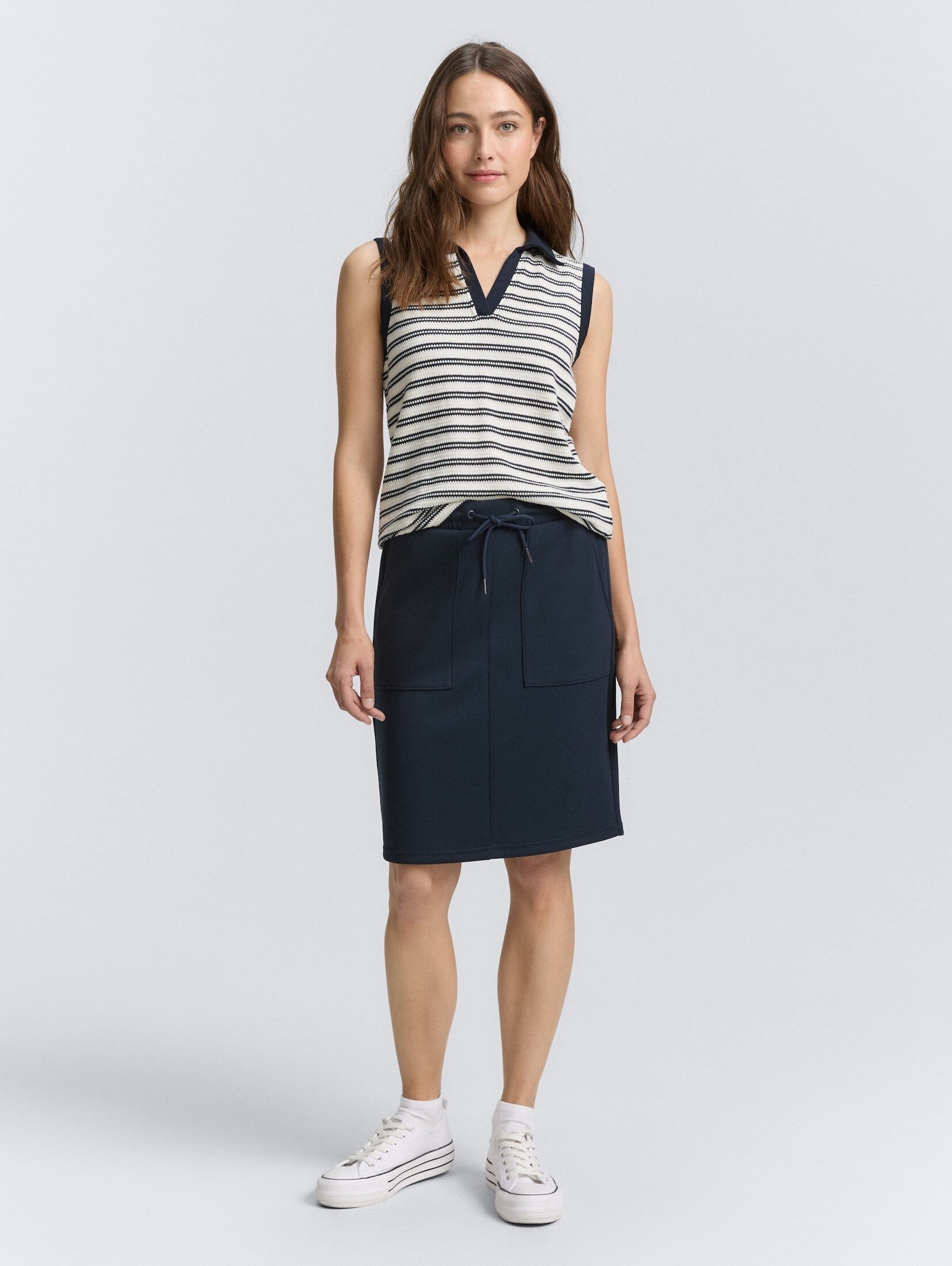 TOM TAILOR Sommerrock Röcke Jerseyrock mit Kordelzug günstig online kaufen