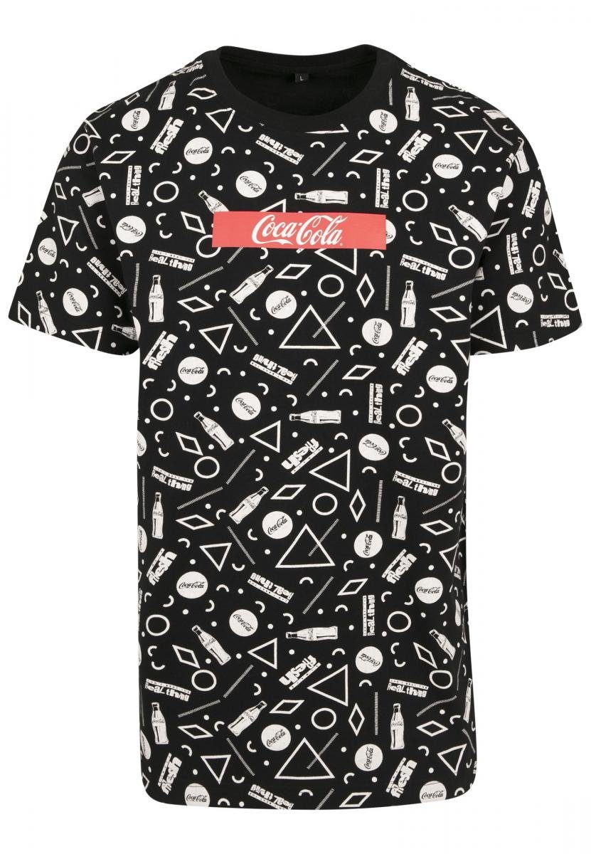 Coca T-Shirt Logo Tee (1-tlg) Cola Box AOP Merchcode Herren