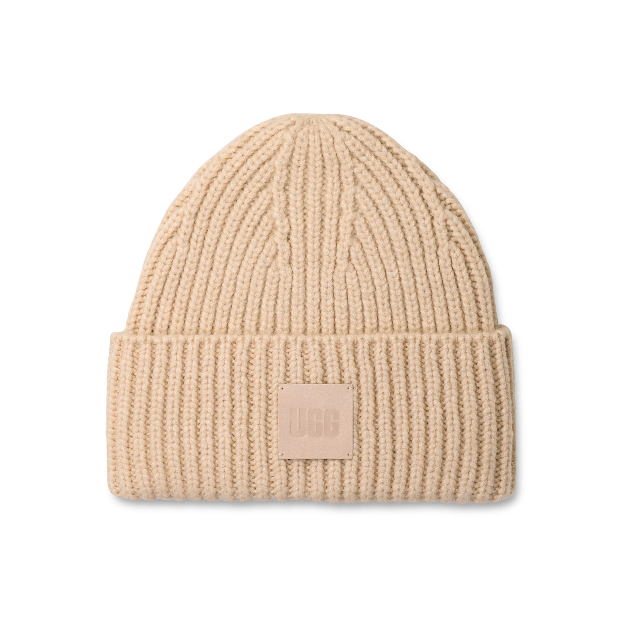 UGG Beanie W CHUNKY RIB BEANIE Wintermütze, Strickmütze mit Logobadge günstig online kaufen
