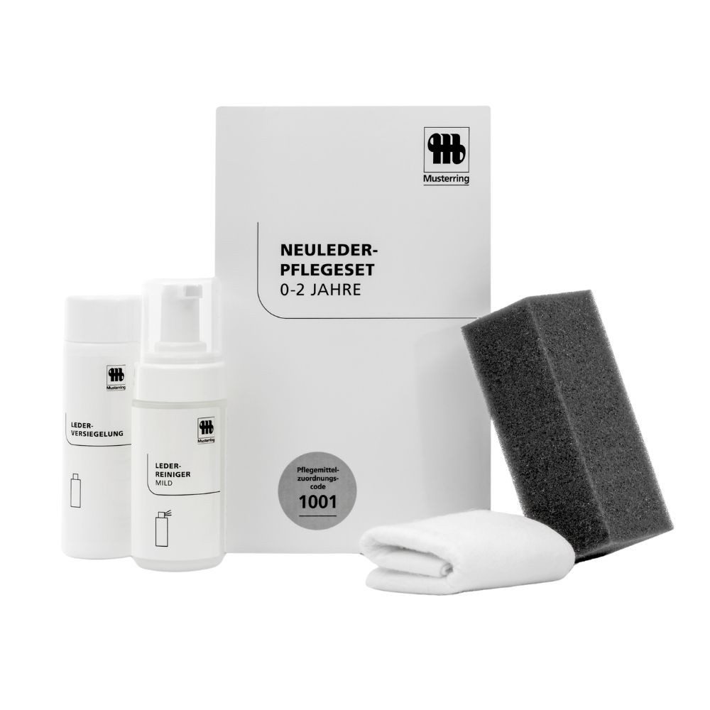 Musterring 1001 Neuleder Lederpflegeset, für neue Ledermöbel 0–2 Jahre mit Reiniger & Versiegelung, 4-tlg