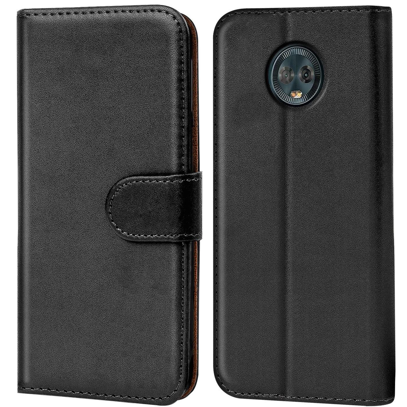 CoolGadget Handyhülle Book Case Handy Tasche für Motorola Moto G6 5,7 Zoll, Hülle Klapphülle Flip Cover für Motorola G6 Schutzhülle stoßfest