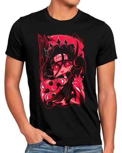 style3 Print-Shirt Herren T-Shirt Crow Eyes kakashi sasuke hatake kage naruto
