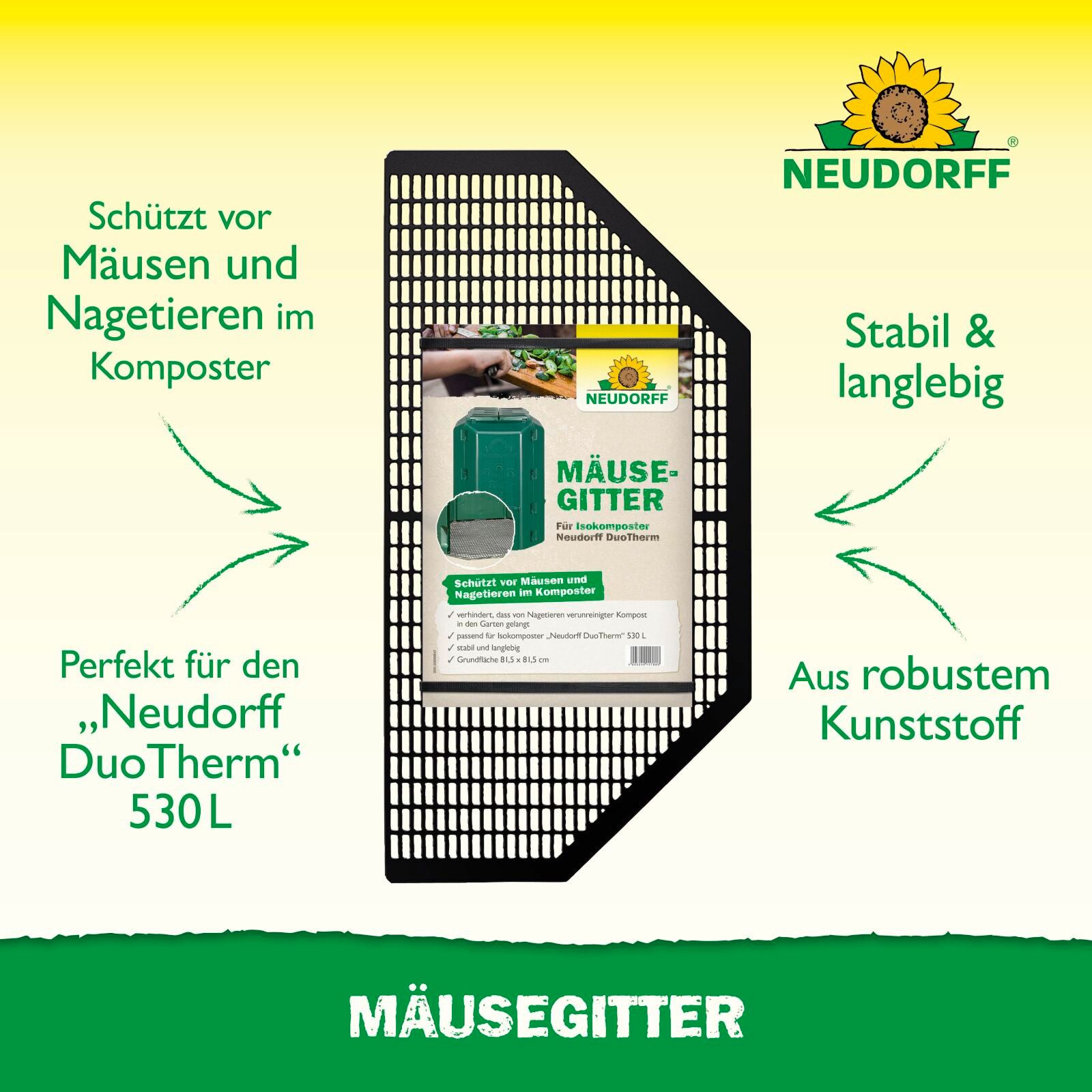 Neudorff Thermokomposter Mäusegitter für Thermo-Komposter günstig online kaufen