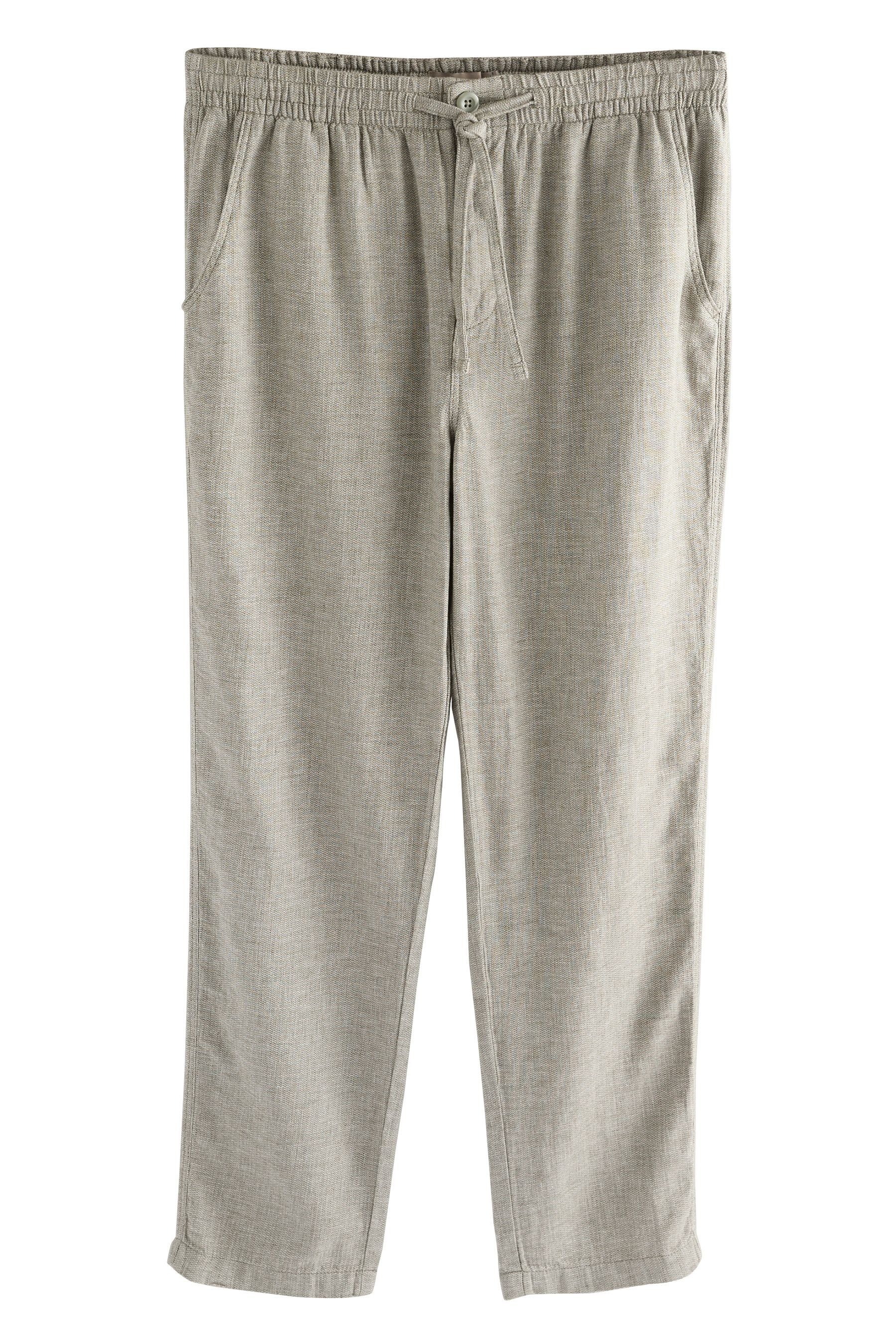 Next Leinenhose Hose mit Elastikbund und günstig online kaufen