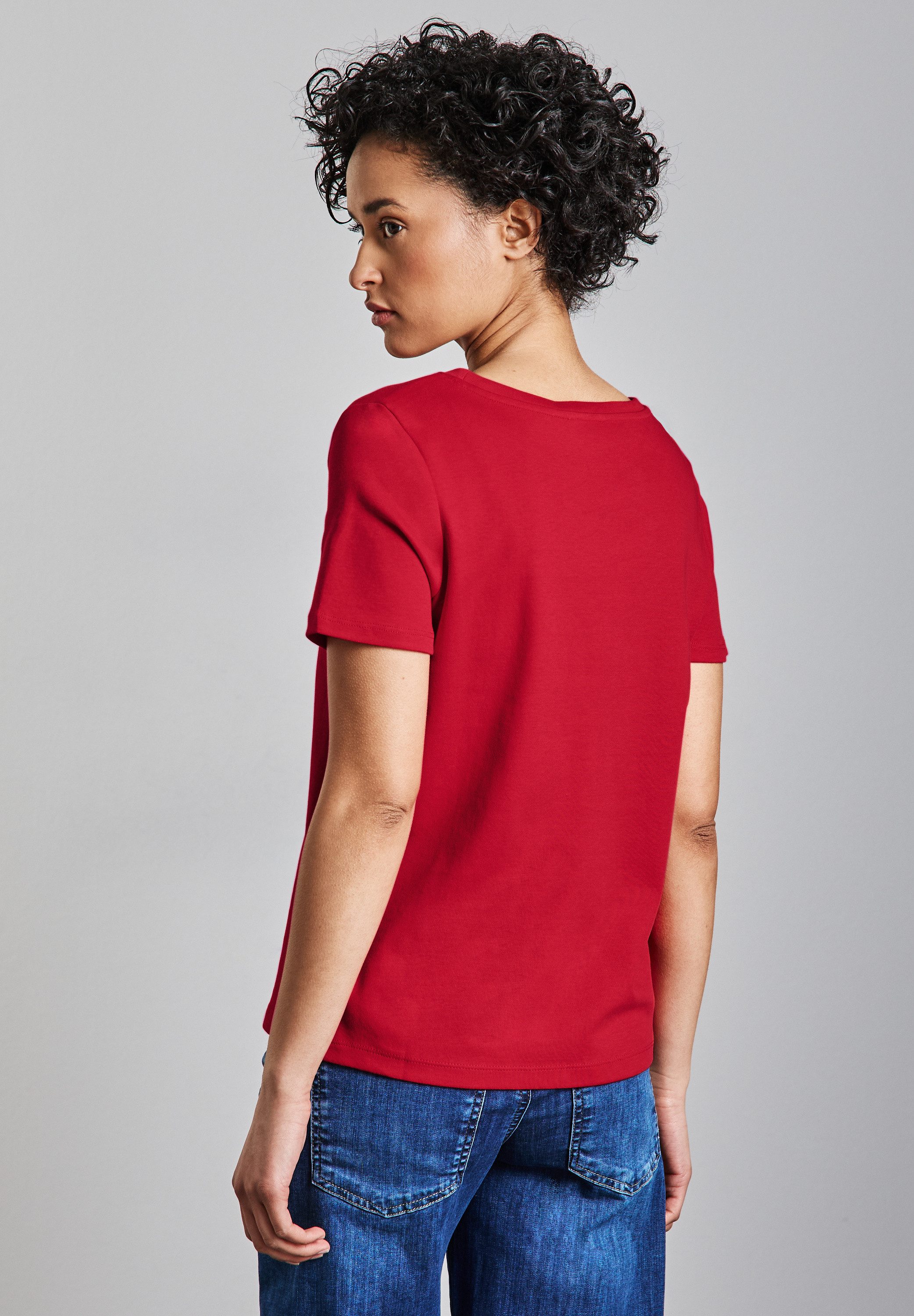 STREET ONE T-Shirt aus reiner Baumwolle günstig online kaufen