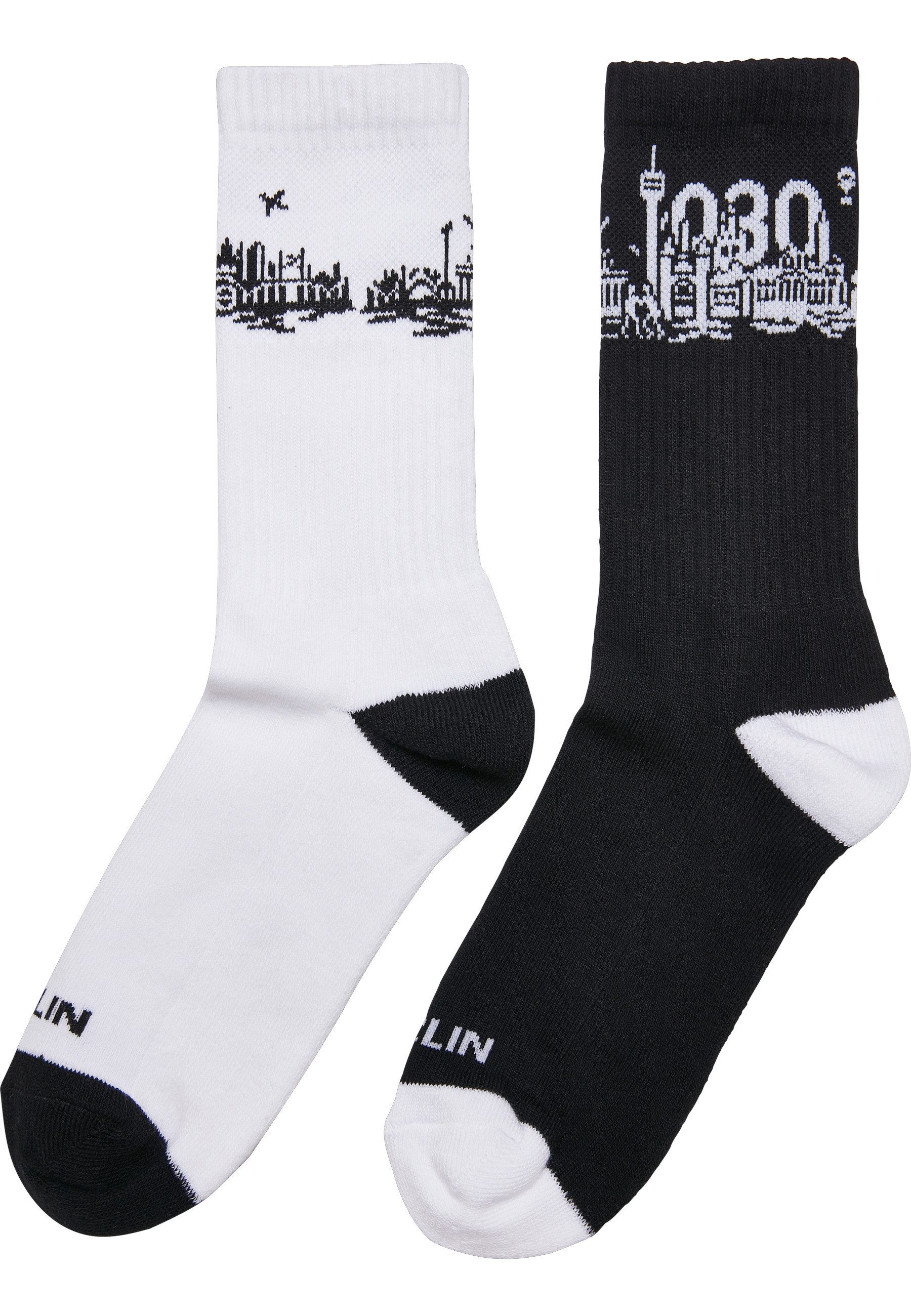MisterTee Basicsocken MisterTee Unisex Major City 030 Socks 2-Pack (1-Paar)