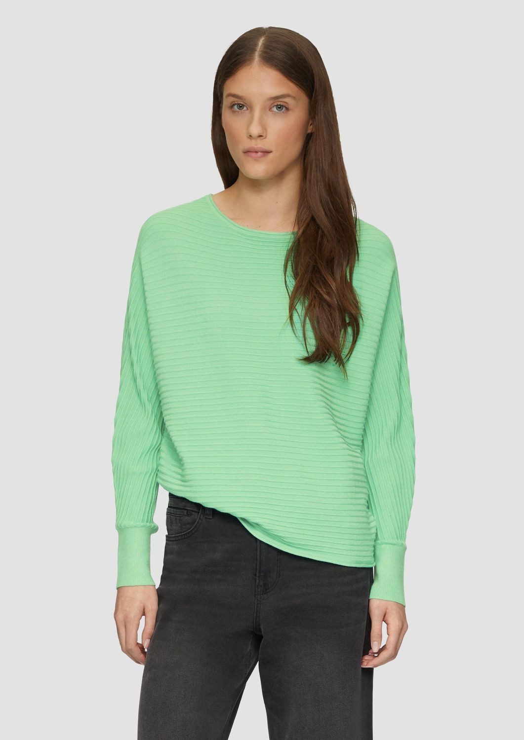 s.Oliver Strickpullover Casual (1-tlg) Fledermausärmel, U-Boot-Ausschnitt, günstig online kaufen