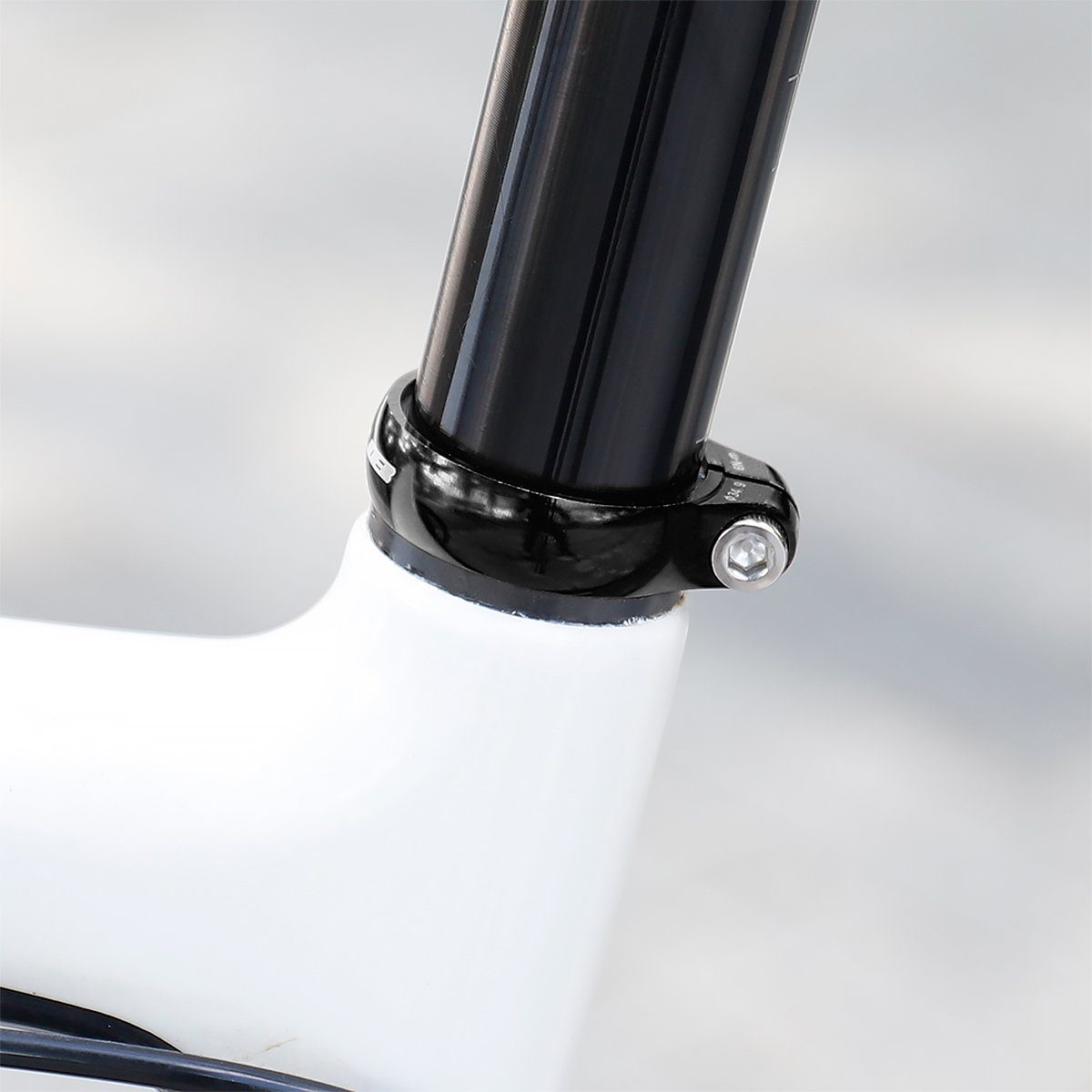 Schwarz Sattelklemme-34,9mm, (1 Sattelstütze St) GUB MidGard Klemme aus Aluminiumlegierung e-Bike Fahrrad