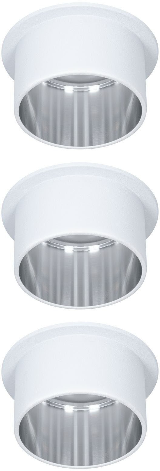 Paulmann LED Einbauleuchte Gil, mehrere Helligkeitsstufen, LED wechselbar, Warmweiß, LED-Modul, 3-Stufen-dimmbar