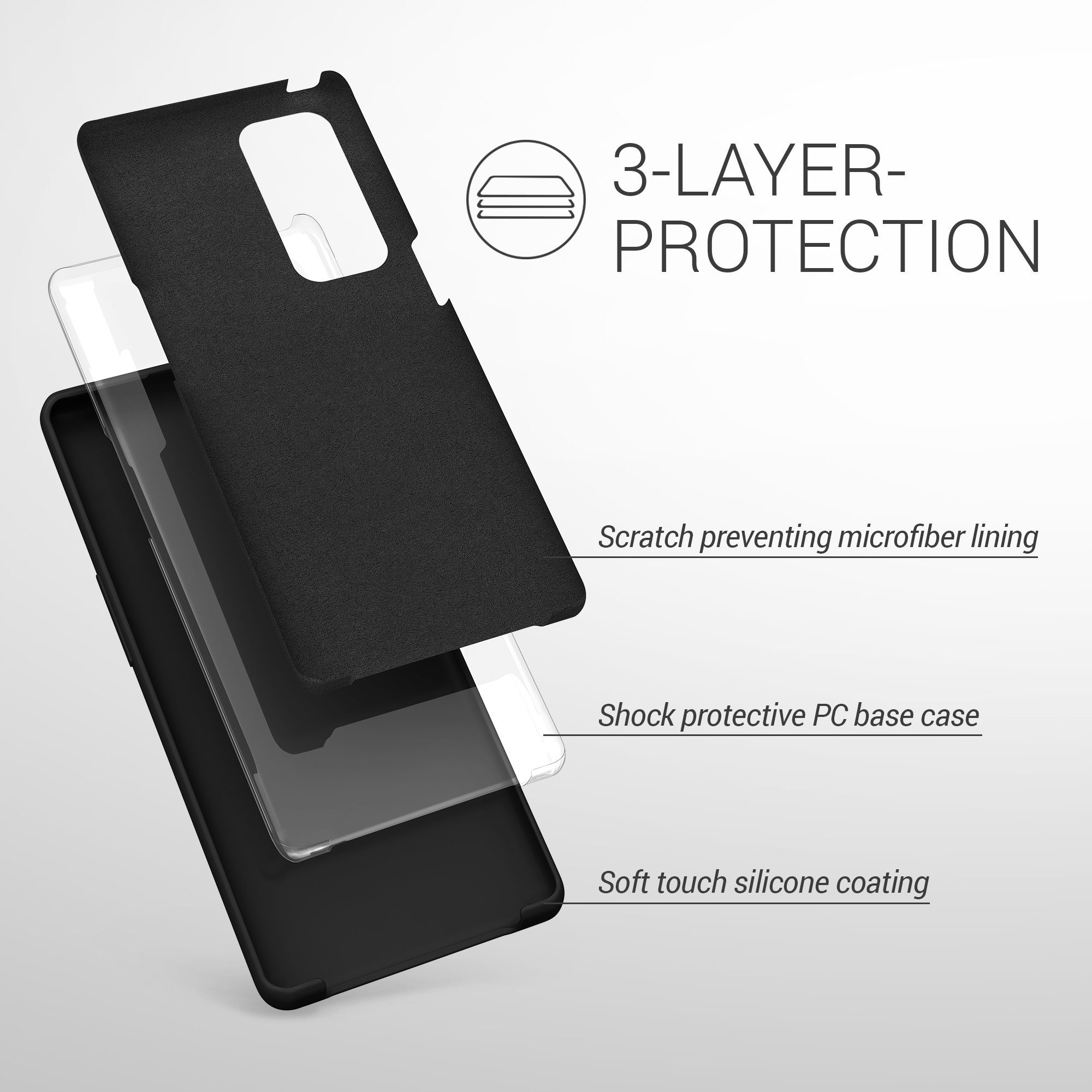 kwmobile Handyhülle Handyhülle für Oppo Find X3 Neo Hülle, Weiches Handy Silikon Case - Schutzhülle Cover