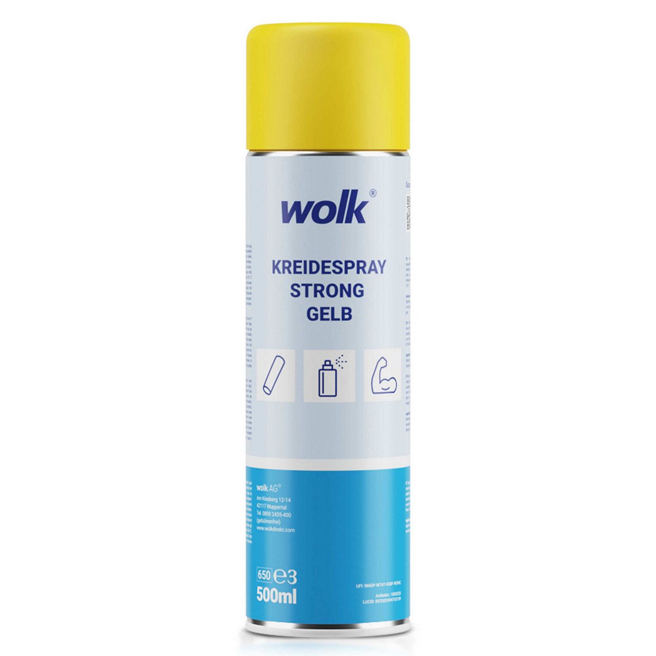 wolk Kreidespray, 500 ml, Farbe:gelb
