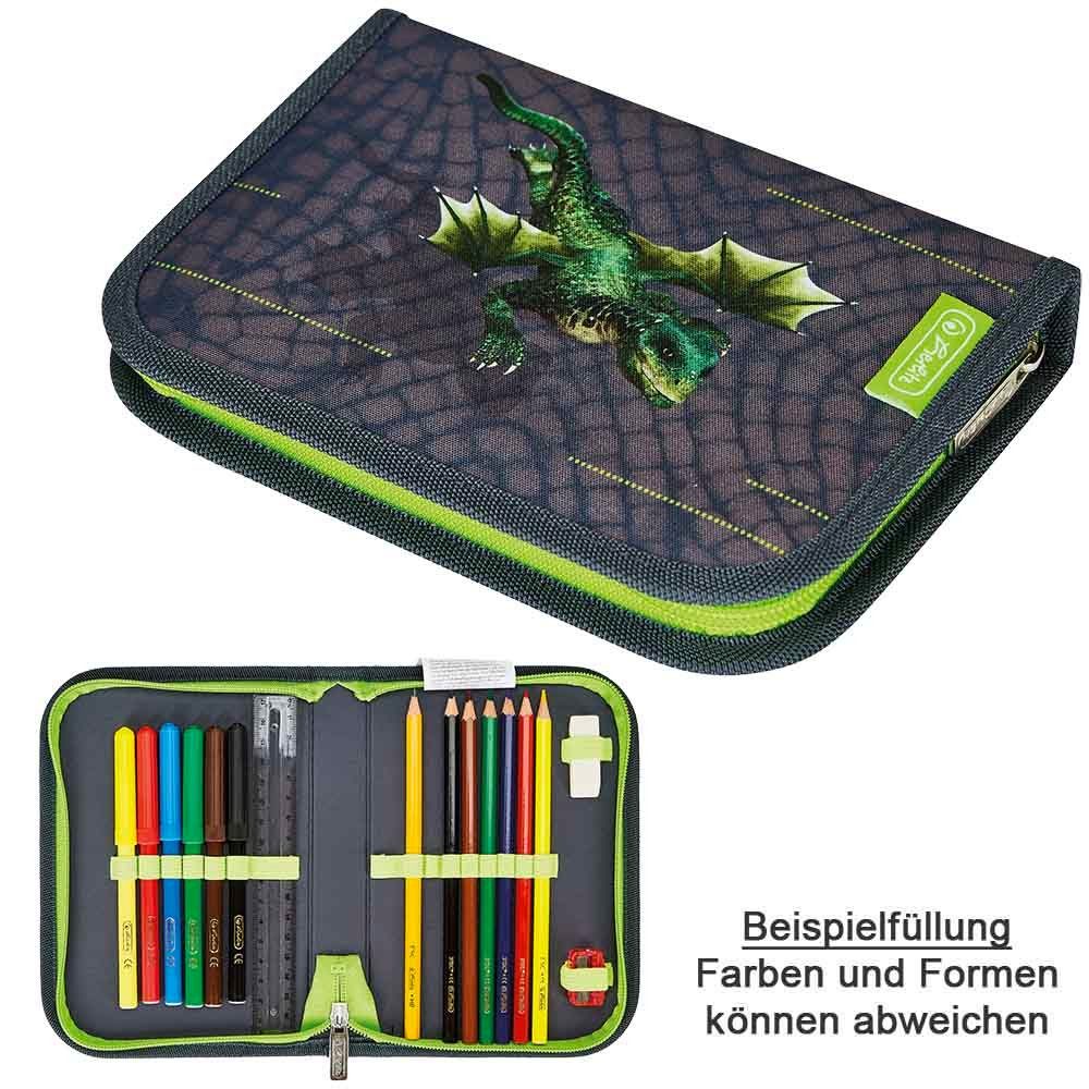 Herlitz Schulranzen Herlitz Loop Schulranzen 4-teilig Plus Tale Dragon Set