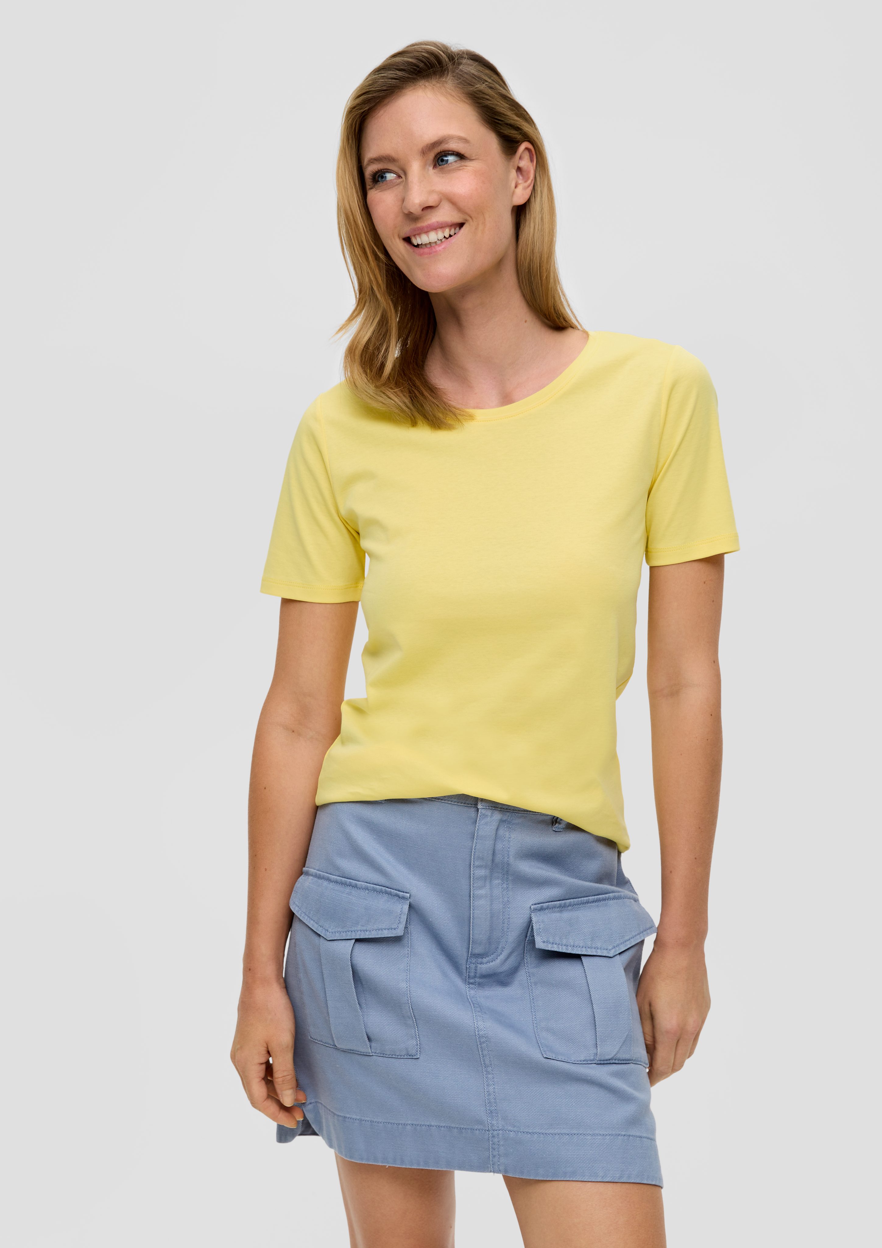 s.Oliver Kurzarmshirt T-Shirt aus Interlockjersey im günstig online kaufen