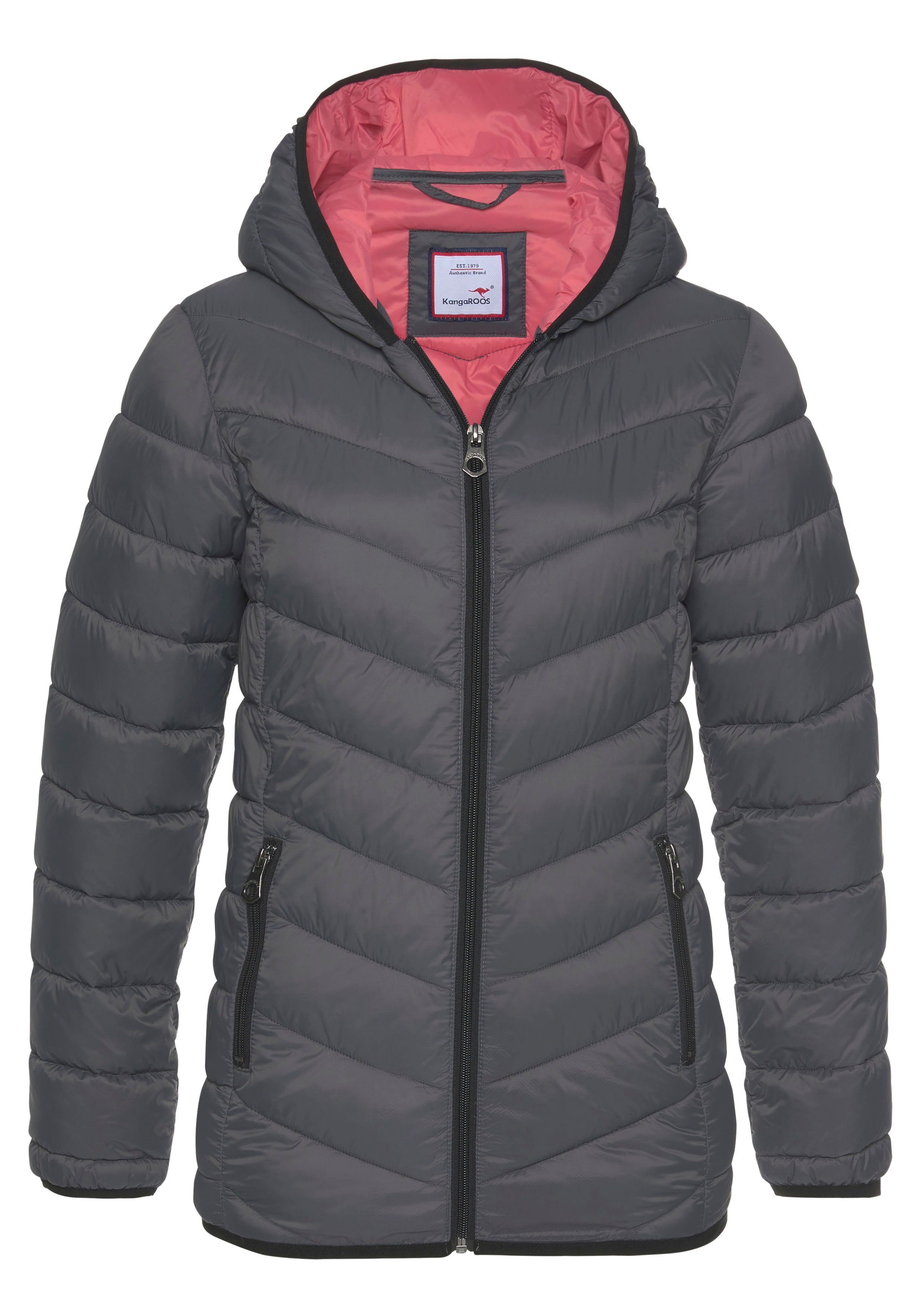 KANGAROOS Steppjacke mit kontrastfarbenen Details mehr