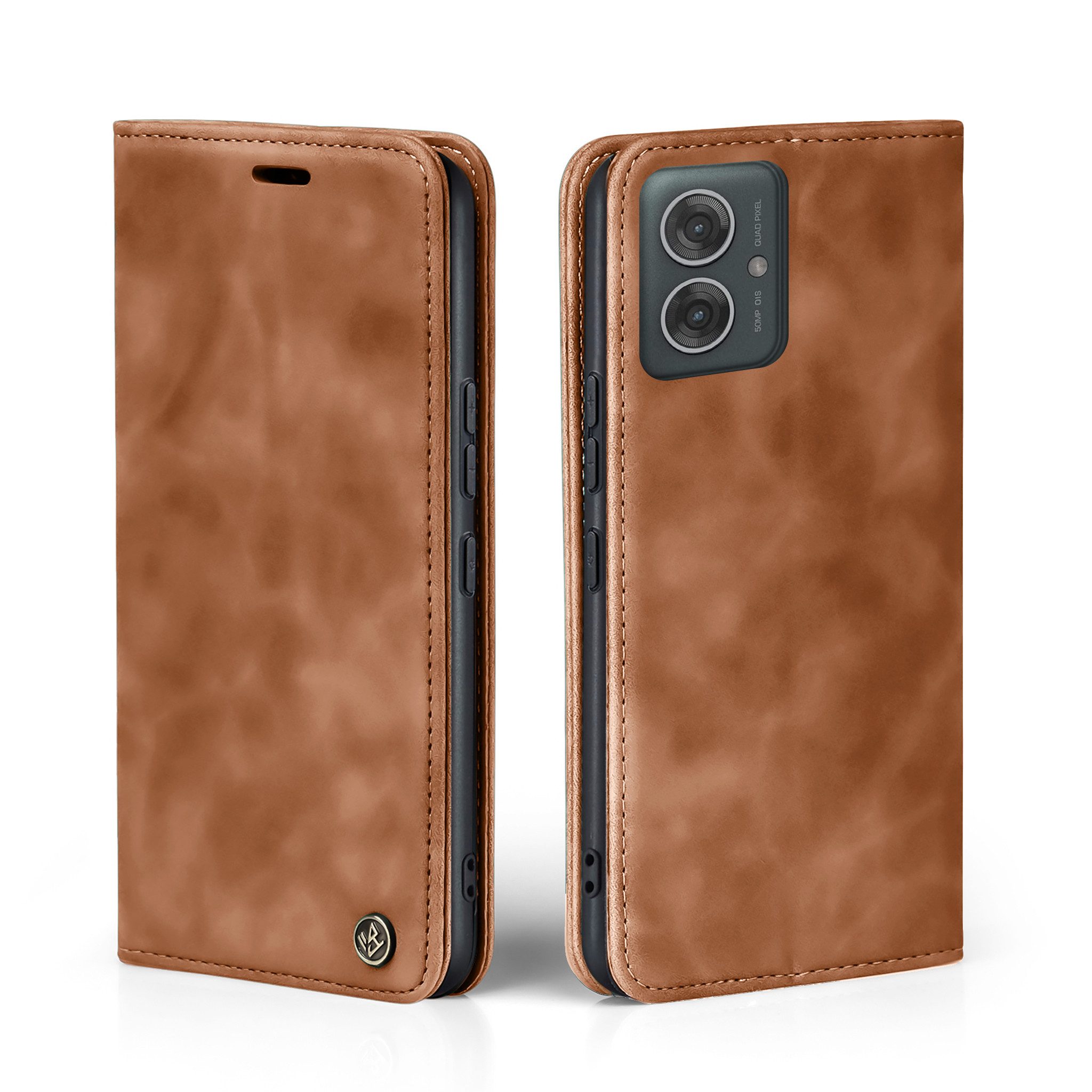 Tec-Expert Handyhülle Tasche Hülle für Motorola Moto G55 5G 6.49 Zoll, 6.49, Cover Klapphülle Case mit Kartenfach Fliphülle aufstellbar