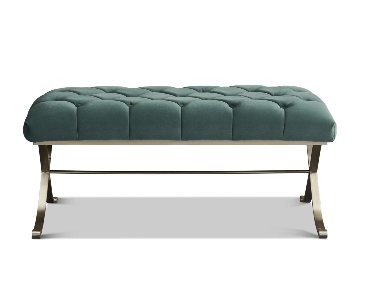 Xlmoebel Bettbank Polster Hocker Ottomane Chaise Lounge Chesterfield Design, Made in Europa