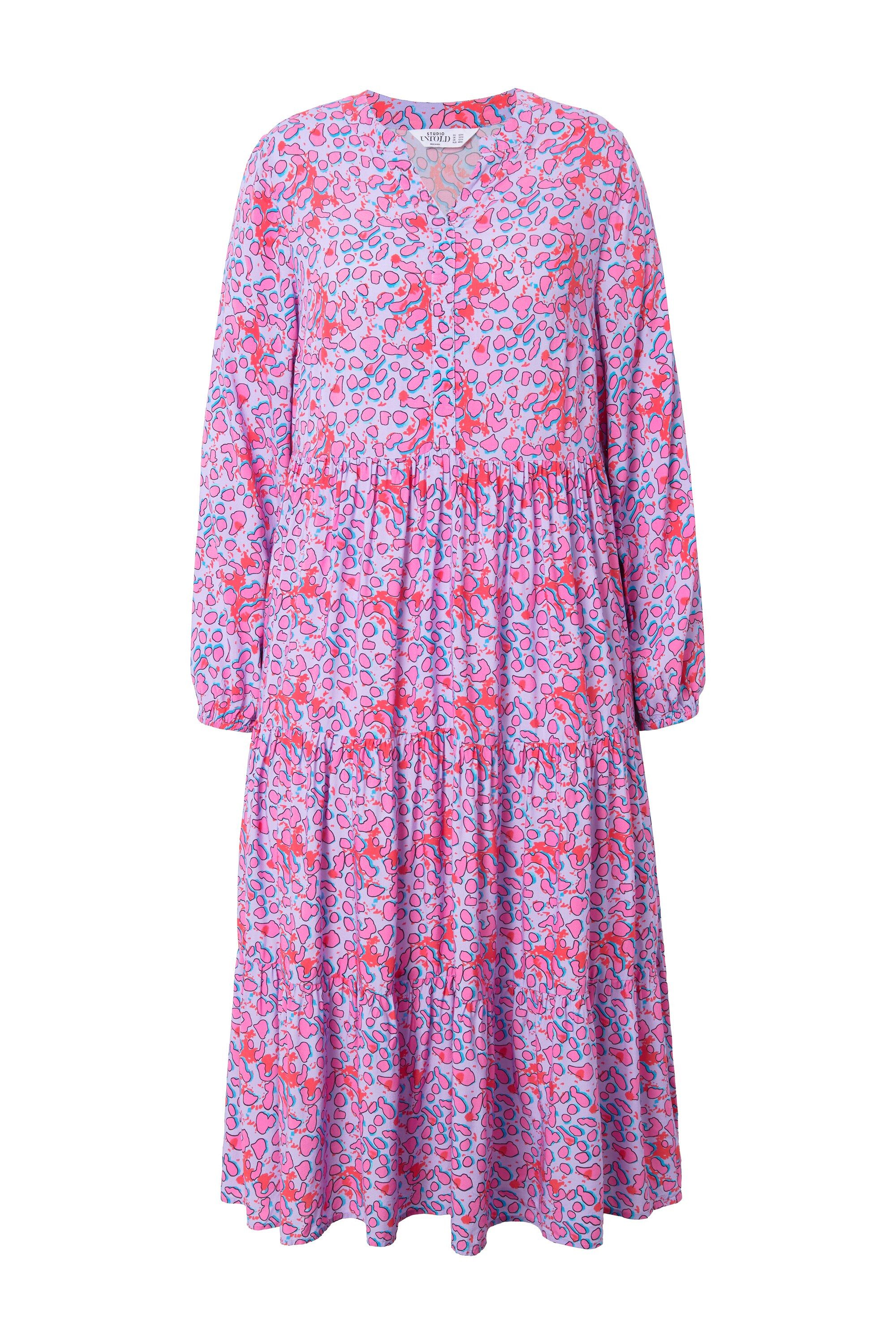 Studio Untold Maxikleid Maxikleid Color-Leo Volants günstig online kaufen