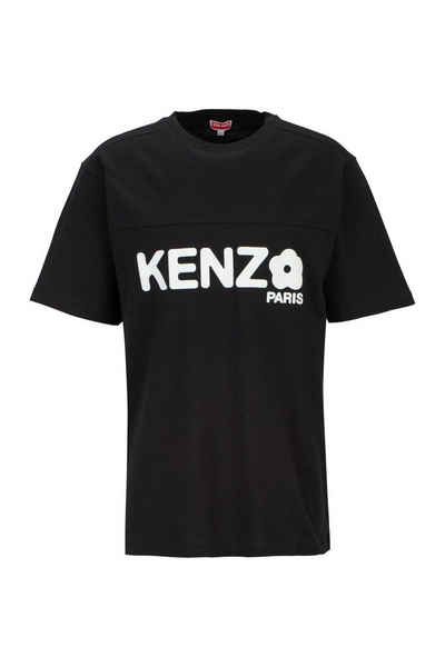 KENZO T-Shirt Oversize 'Boke Flower 2.0' mit Statement-Blumenprint Vorder- & Rückseite