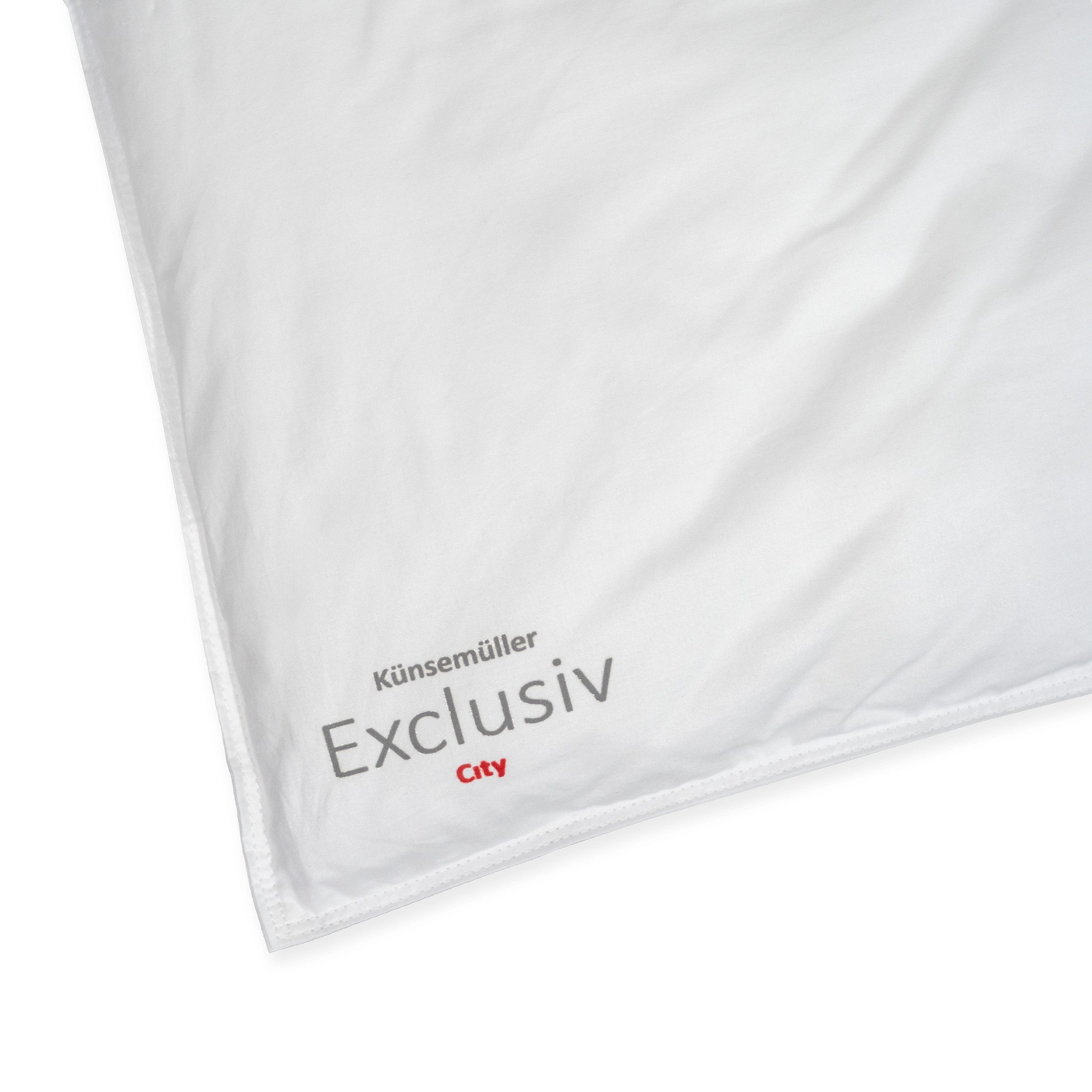 KÜNSEMÜLLER Microfaserbettdecke Exclusiv, Füllung: 100% Polyester (Sensofill), Bezug: 100% Baumwolle, Daunen-Feeling durch modernste Fasertechnologie