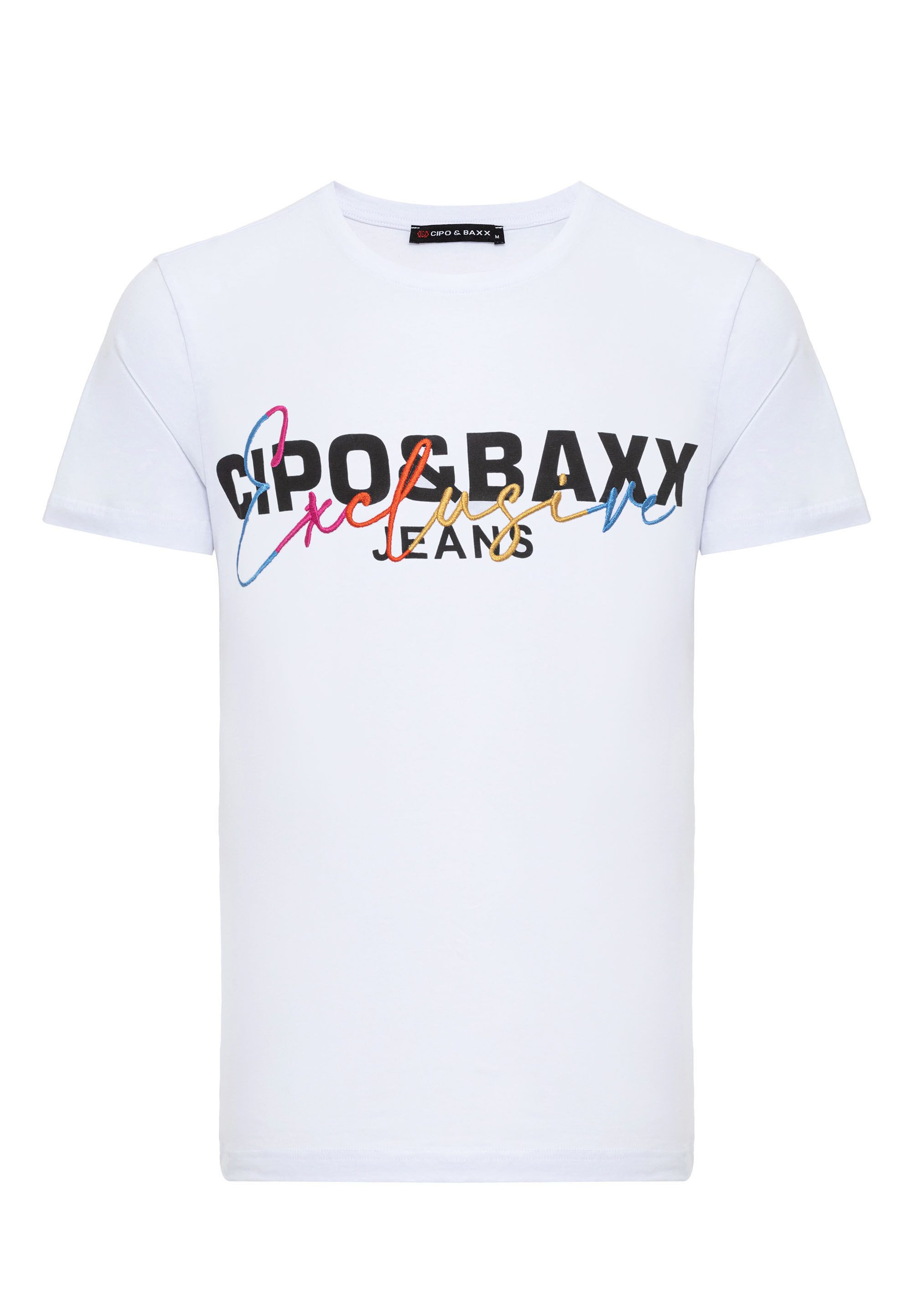 Cipo & Baxx T-Shirt T-Shirt mit Rundhalsausschnitt günstig online kaufen