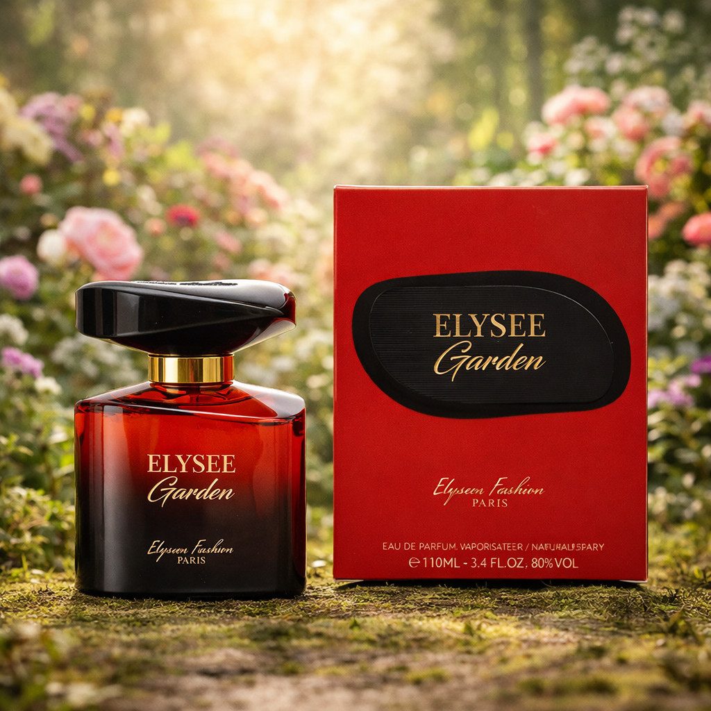 Elysees Fashion Paris Eau de Parfum Elysee Garden Damenduft, Blumig, Fruchtig, Holzig, aus Paris 100 ml, Hergestellt in Paris, Langanhaltend, Verführerisch.