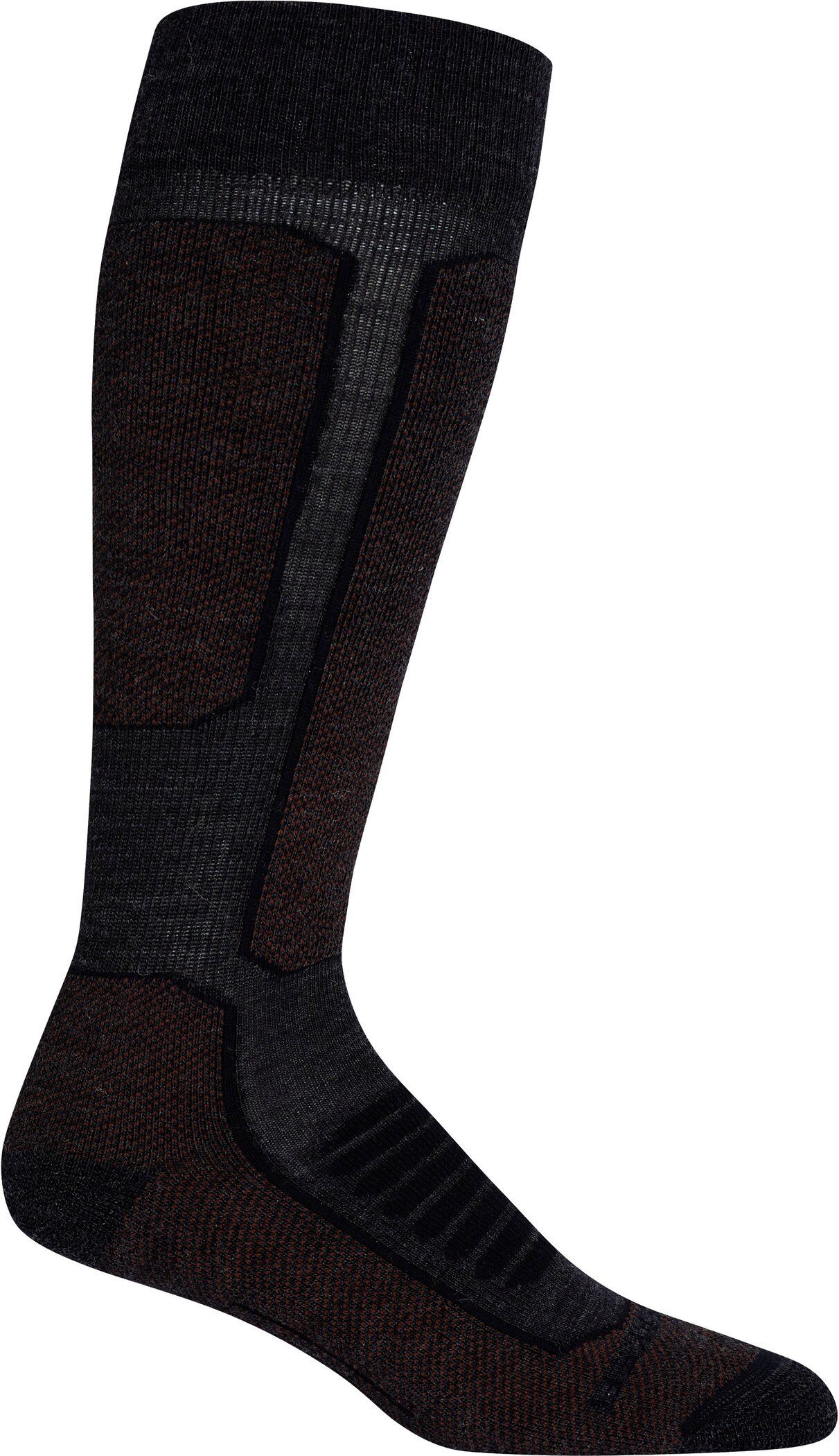 Icebreaker Skisocken W Ski+ Medium OTC JET HTHR/ESPRESSO/BLACK