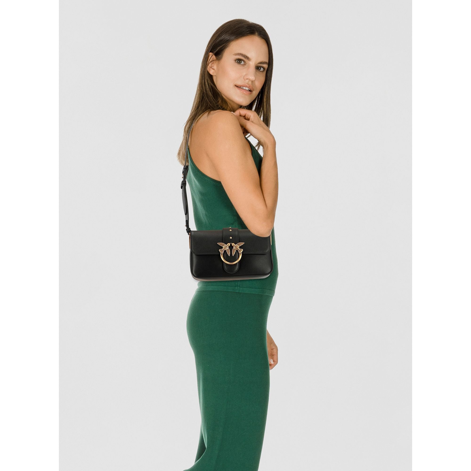 PINKO Umhängetasche Love One, Leder