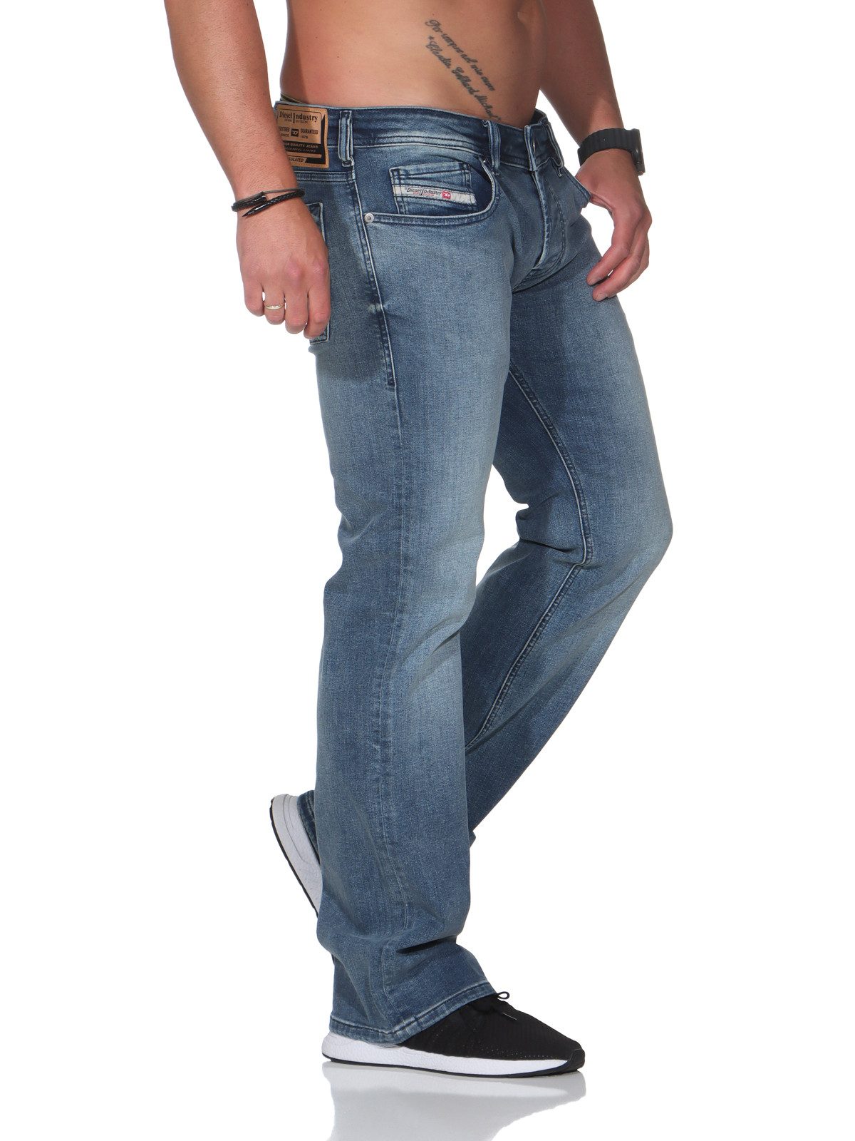 Diesel Bootcut-Jeans Diesel Herren Jeans Boot-Cut Hose 5-Pocket-Style, Regular Fit, ausgestellte Beinform, Länge: 32 – Bild 5 von 5