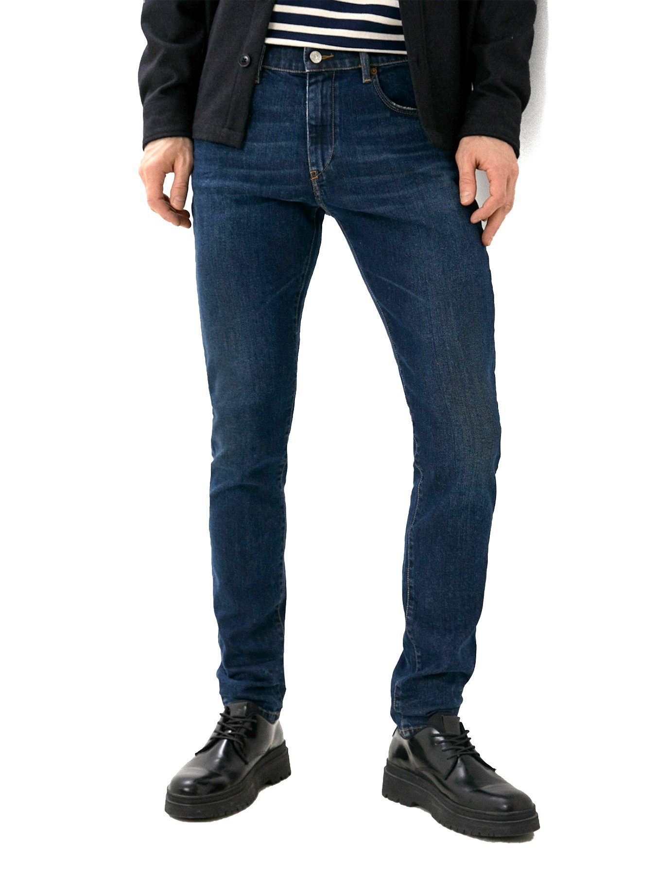Diesel Slim-fit-Jeans Stretch Hose Blau - D-Strukt 009NV - Länge:34