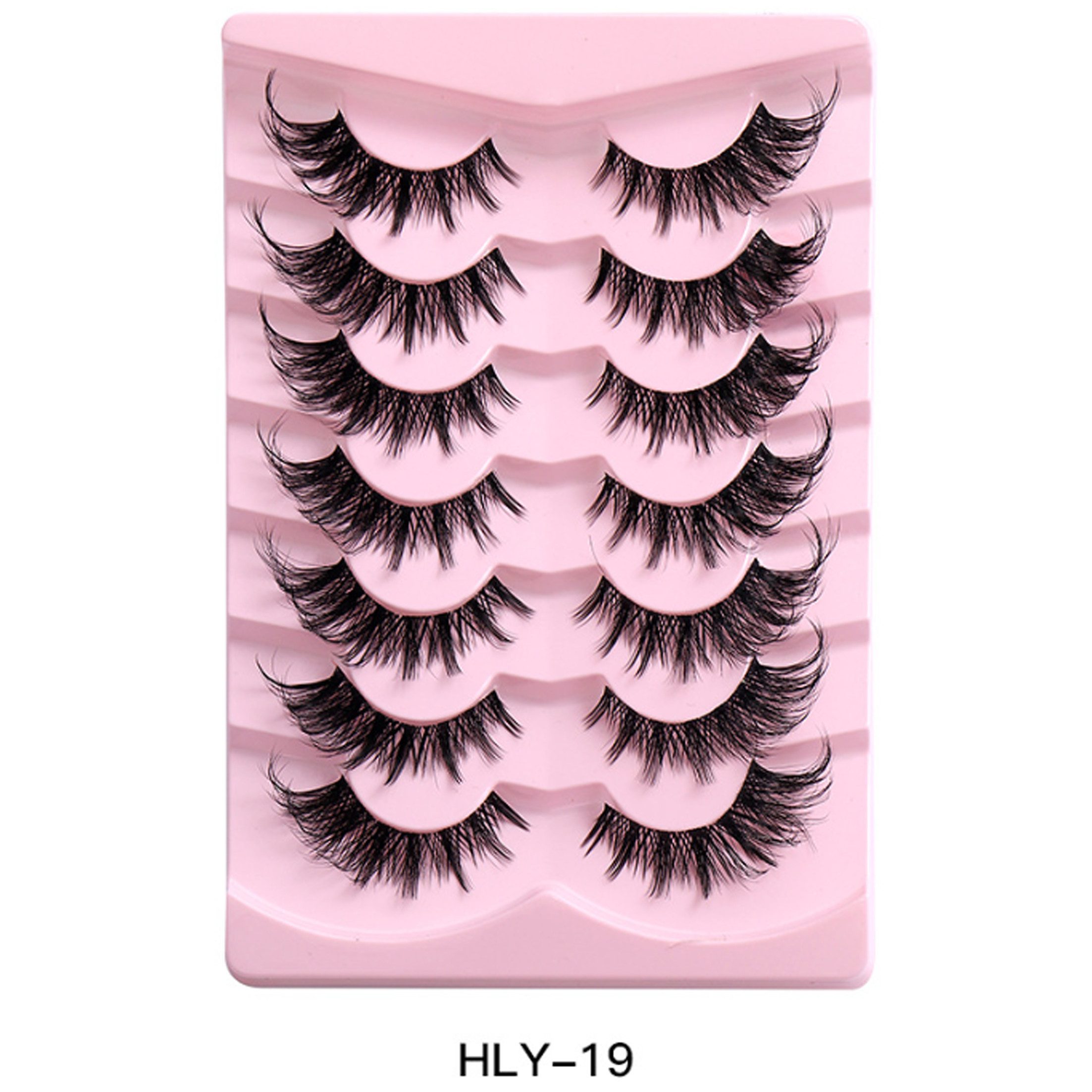 KINSI Bandwimpern Fuchs-Augen Wimpern Natural Look,Geschwungene & Voluminöse Wimpern, 2 tlg., Tages- & Abendmake-up