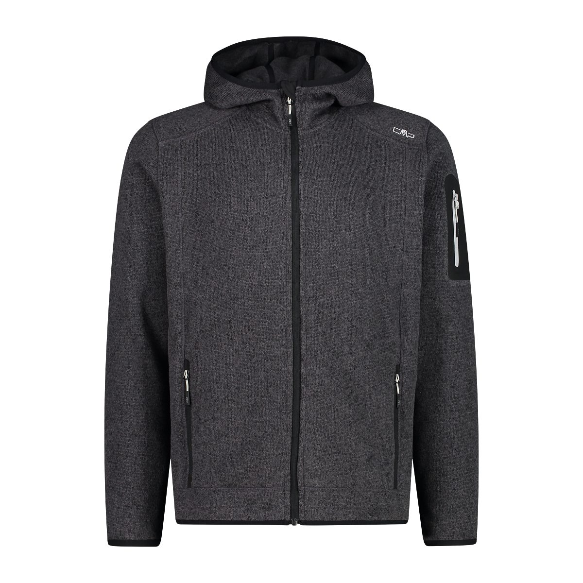 CMP Strickfleecejacke MAN JACKET FIX HOOD (1-St) atmungsaktiv, wärmend, mit günstig online kaufen