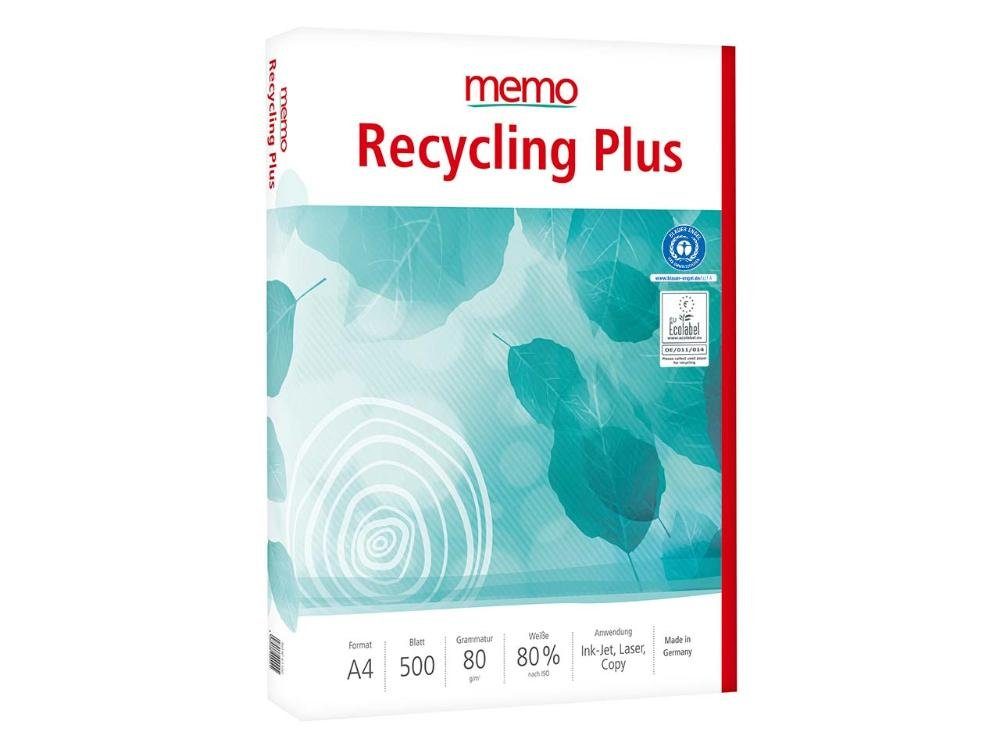 Kopierpapier Plu memo Kopierpapier 'Recycling Multifunktionales memo