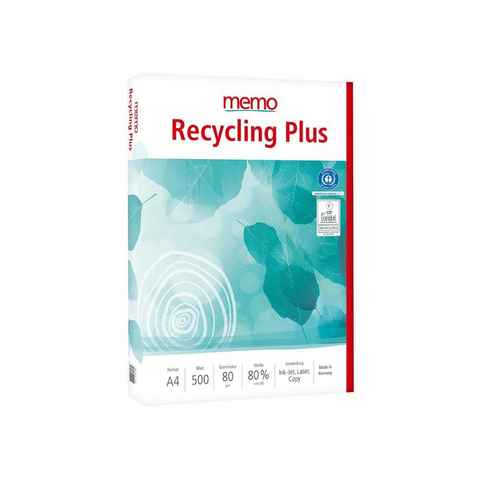 memo Kopierpapier memo Multifunktionales Kopierpapier 'Recycling Plu