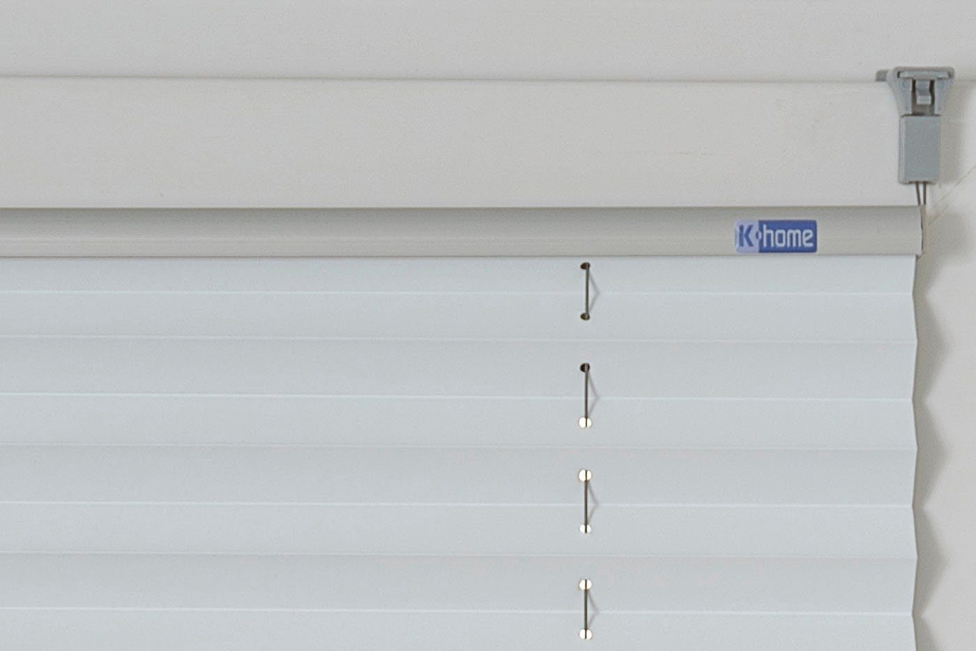 K-HOME Plissee Elsa, verdunkelnd, ohne Bohren, verspannt, Klemmfix