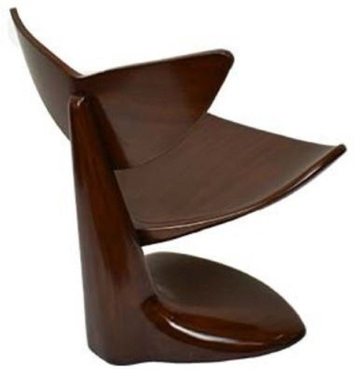 Dunkelbraun x 68 cm Designermöbel Mahagoni Casa - Padrino Qualität H. Stuhl 87 x - 83 Besucherstuhl Luxus Designer