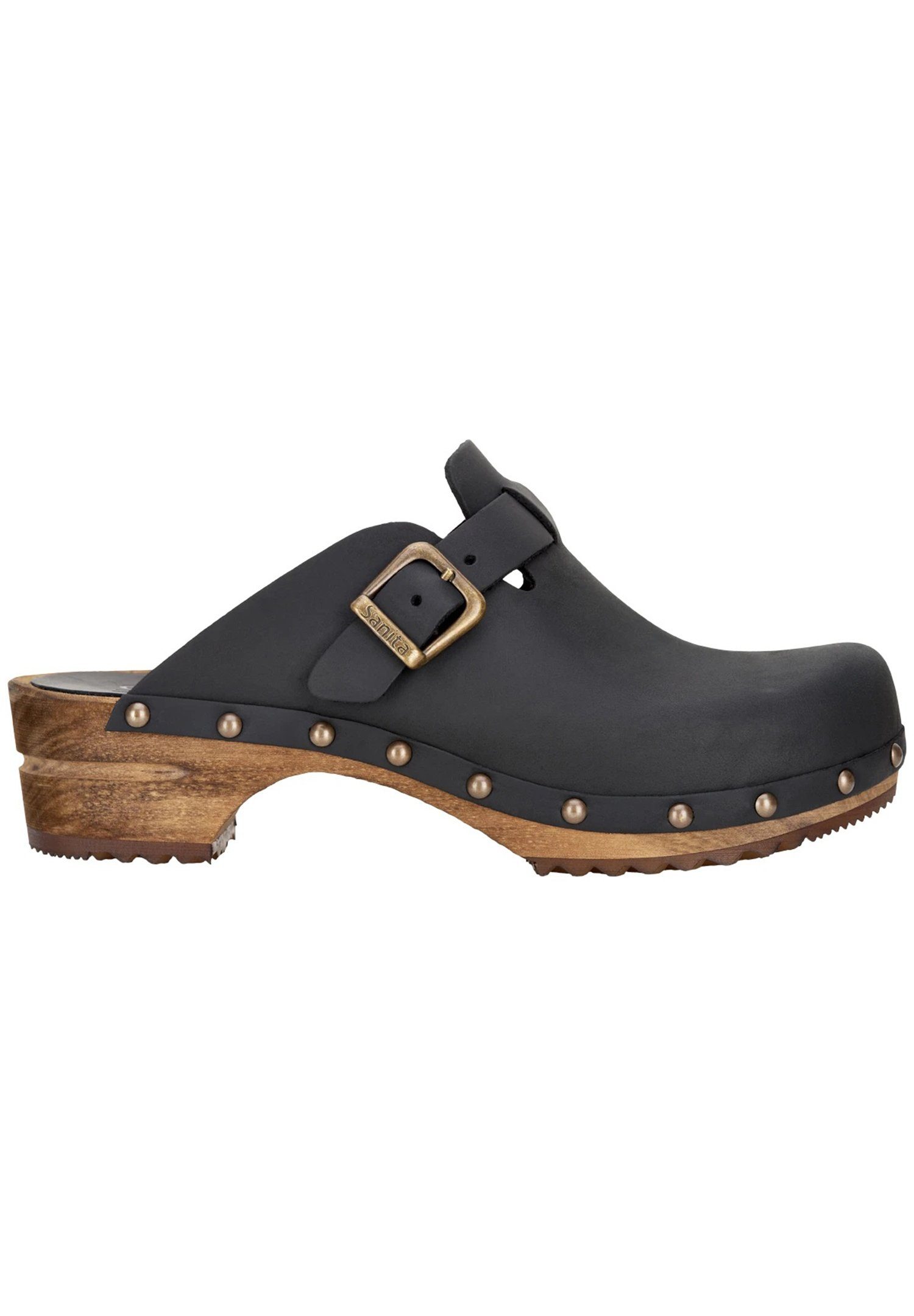 Sanita Wood Kristal open Pantolette