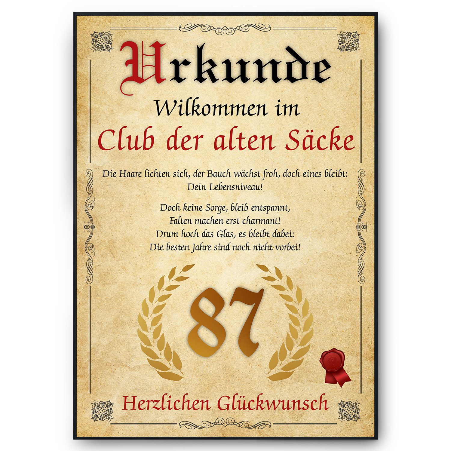 Tigerlino Poster Geburtstag Mann Geschenk Lustige günstig online kaufen