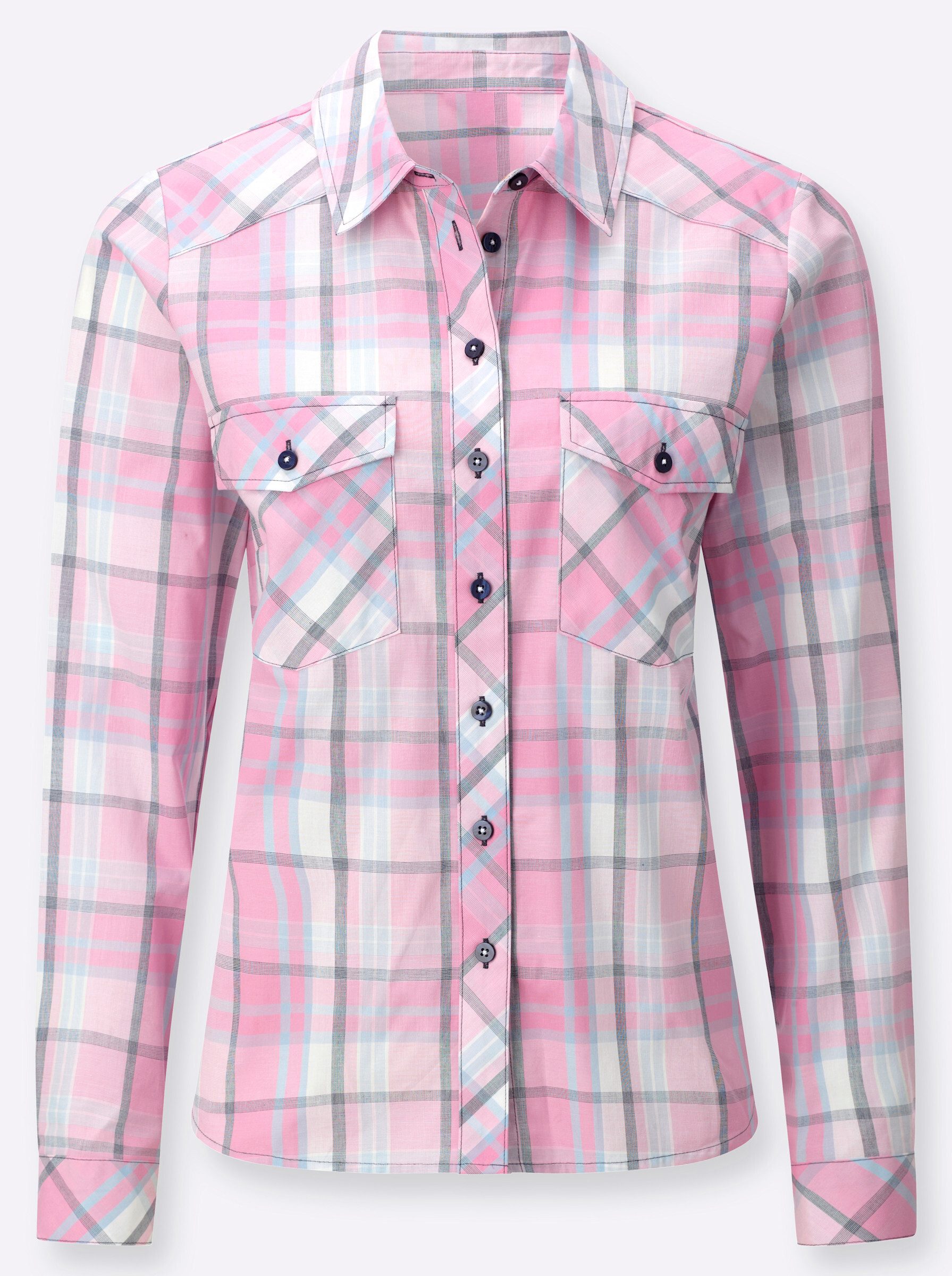 Witt Klassische Bluse Karobluse .