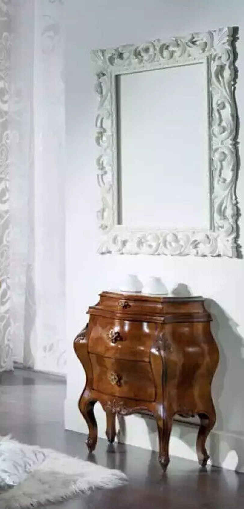 JVmoebel Nachttisch Braun Nachttisch Möbel Italienische Beistelltisch Klassische Holz (1-St., Nachttisch), Made in Italy