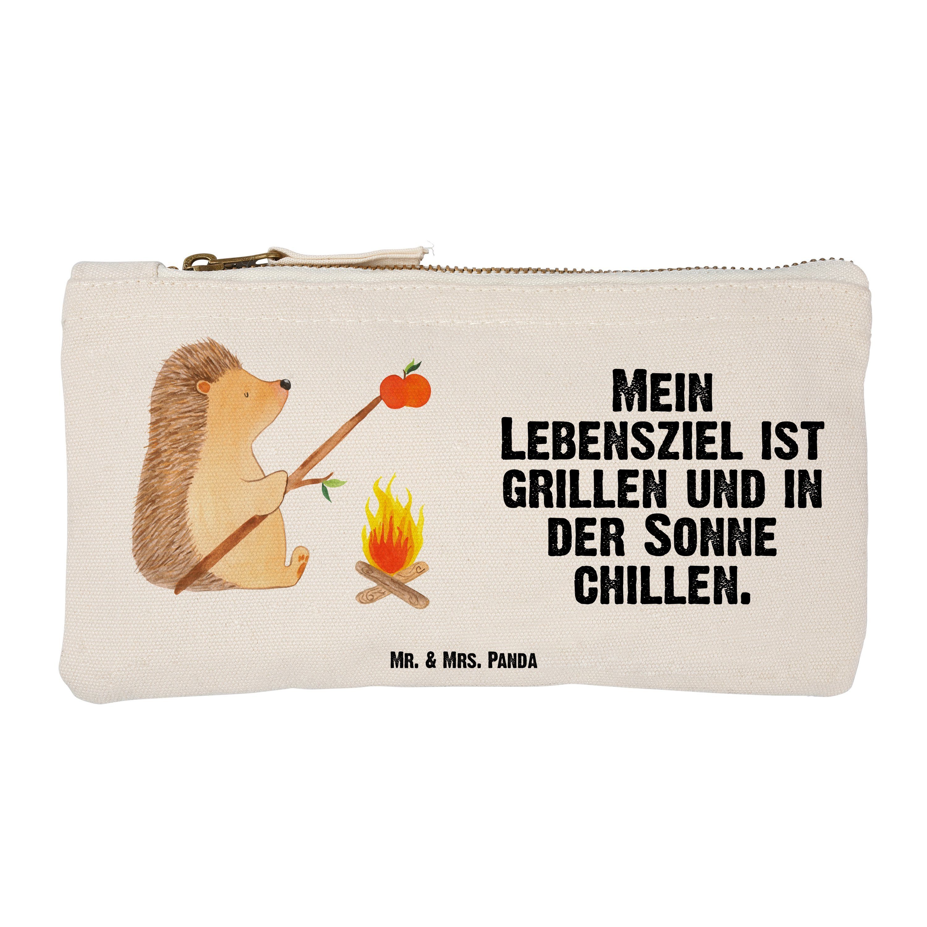 Mr. & Mrs. Panda - (1-tlg) XXL, Weiß grillt Kosmetiktasche Spruch, Geschenk, Größe Schl Klein - S Igel Tiere