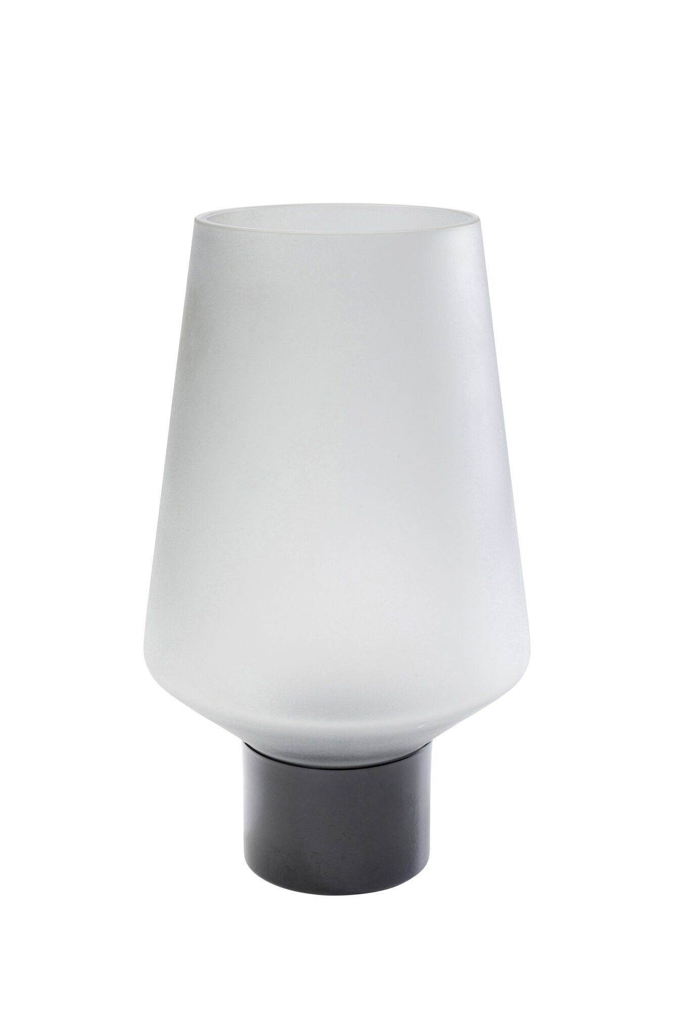 Dekovase Vase Noble Ring Grau Matt 26cm