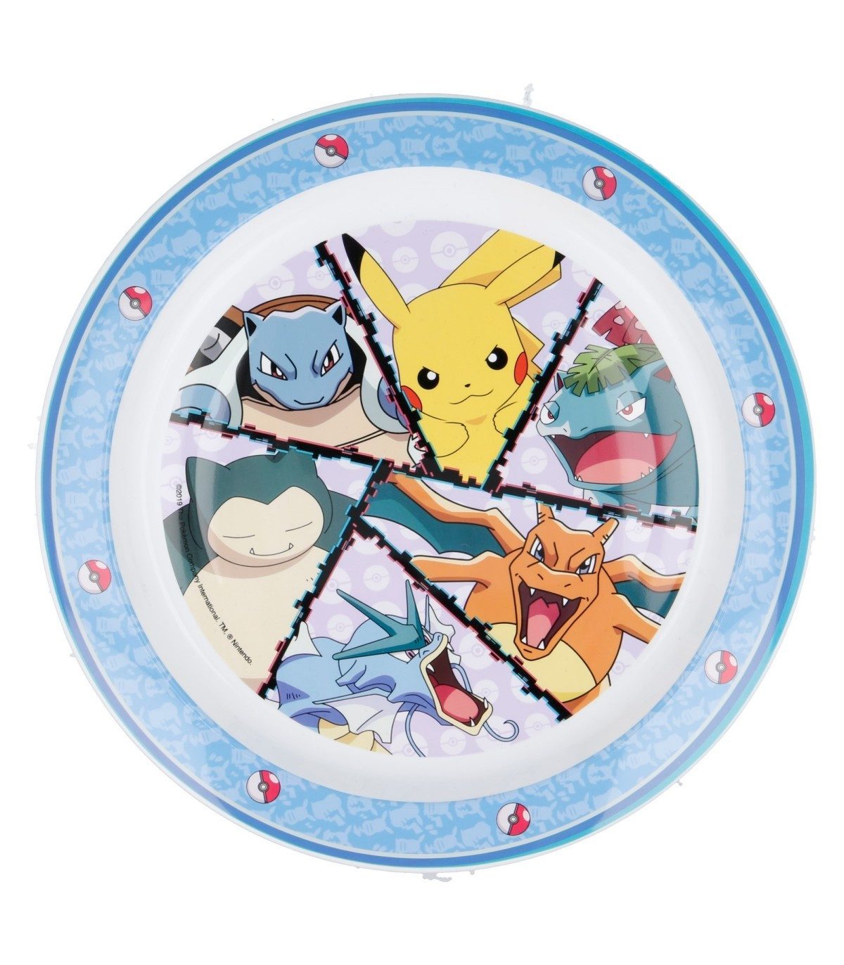 POKÉMON Brotteller Kinder Teller Mikrowellengeeignet für zu Hause