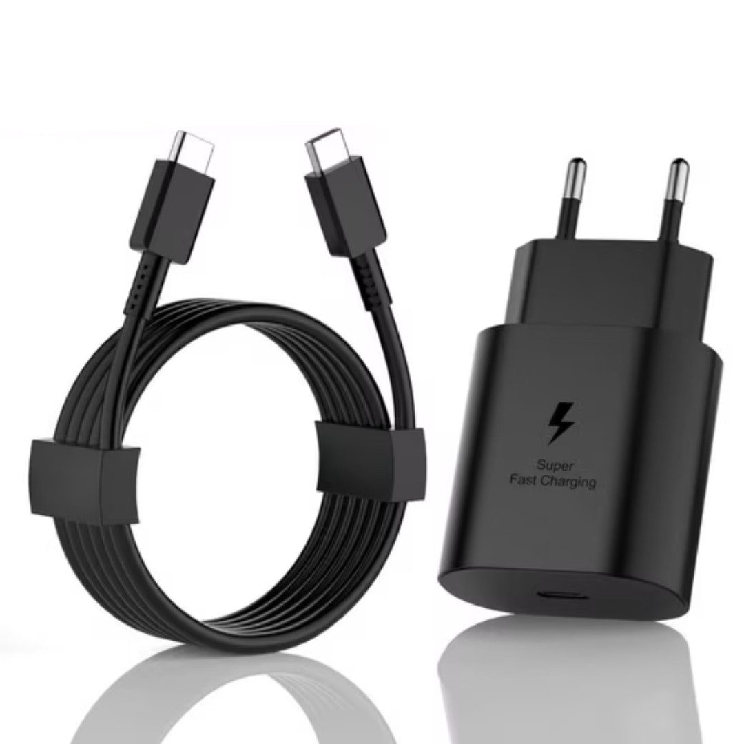 Shopbrothers 25W Schnellladegerät USB-Ladegerät für Samsung Galaxy S23 S22 S20 S21 Smartphone-Ladegerät