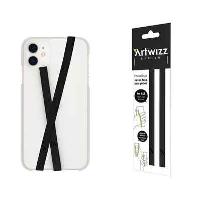 Artwizz PhoneStrap, Handyhalterung zur Befestigung an Schutzhülle, Schwarz Fingerhalter, (Smartphone)
