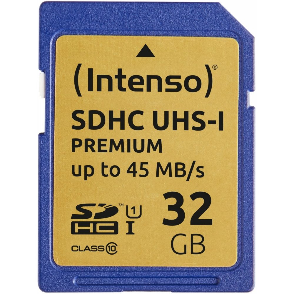 Intenso Intenso SDHC Card Premium UHS-1 32GB Speicherkarte. Speicherkarte (32 GB GB, Schnelle Geschwindigkeit)